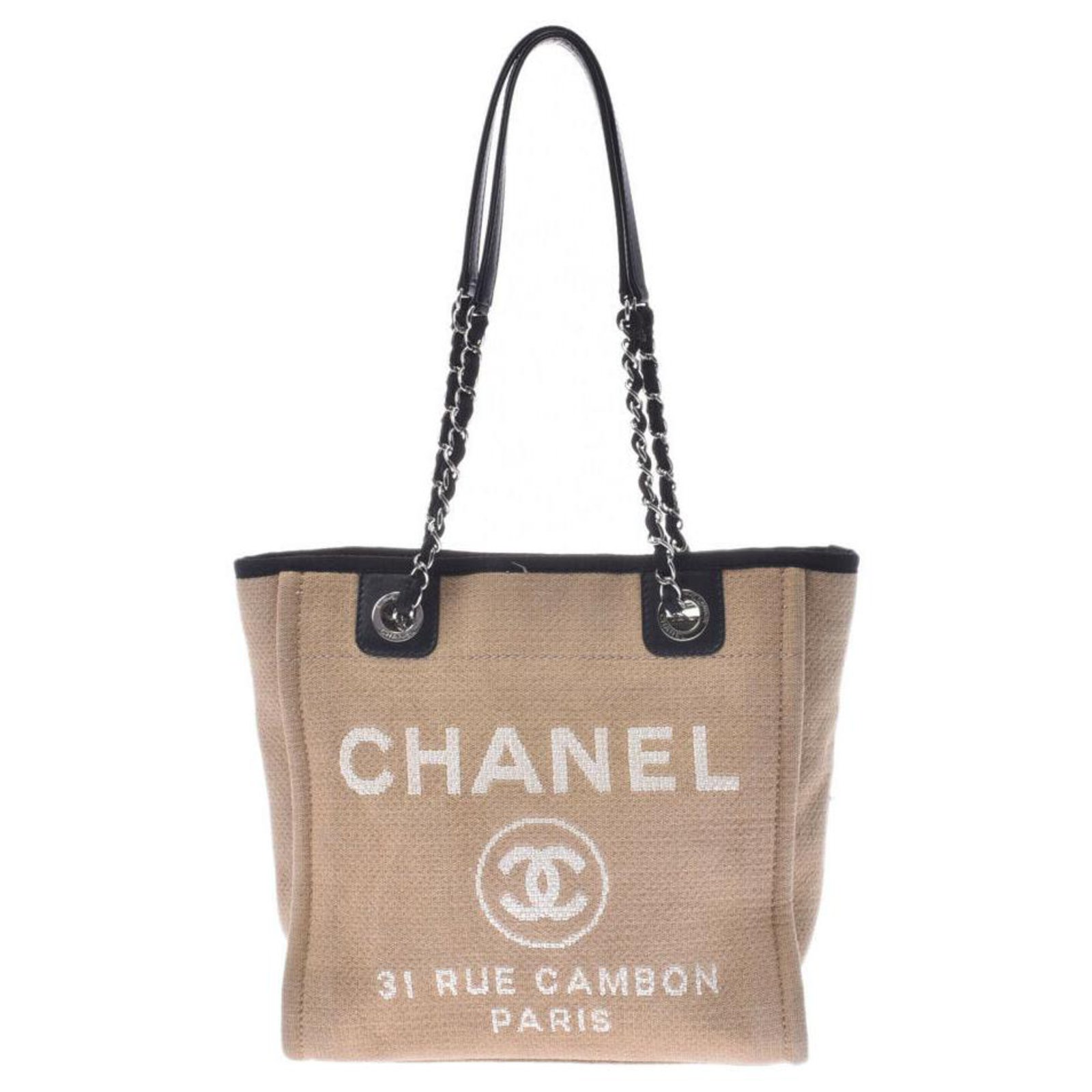 Chanel Deauville Beige Cotton ref.188072 - Joli Closet