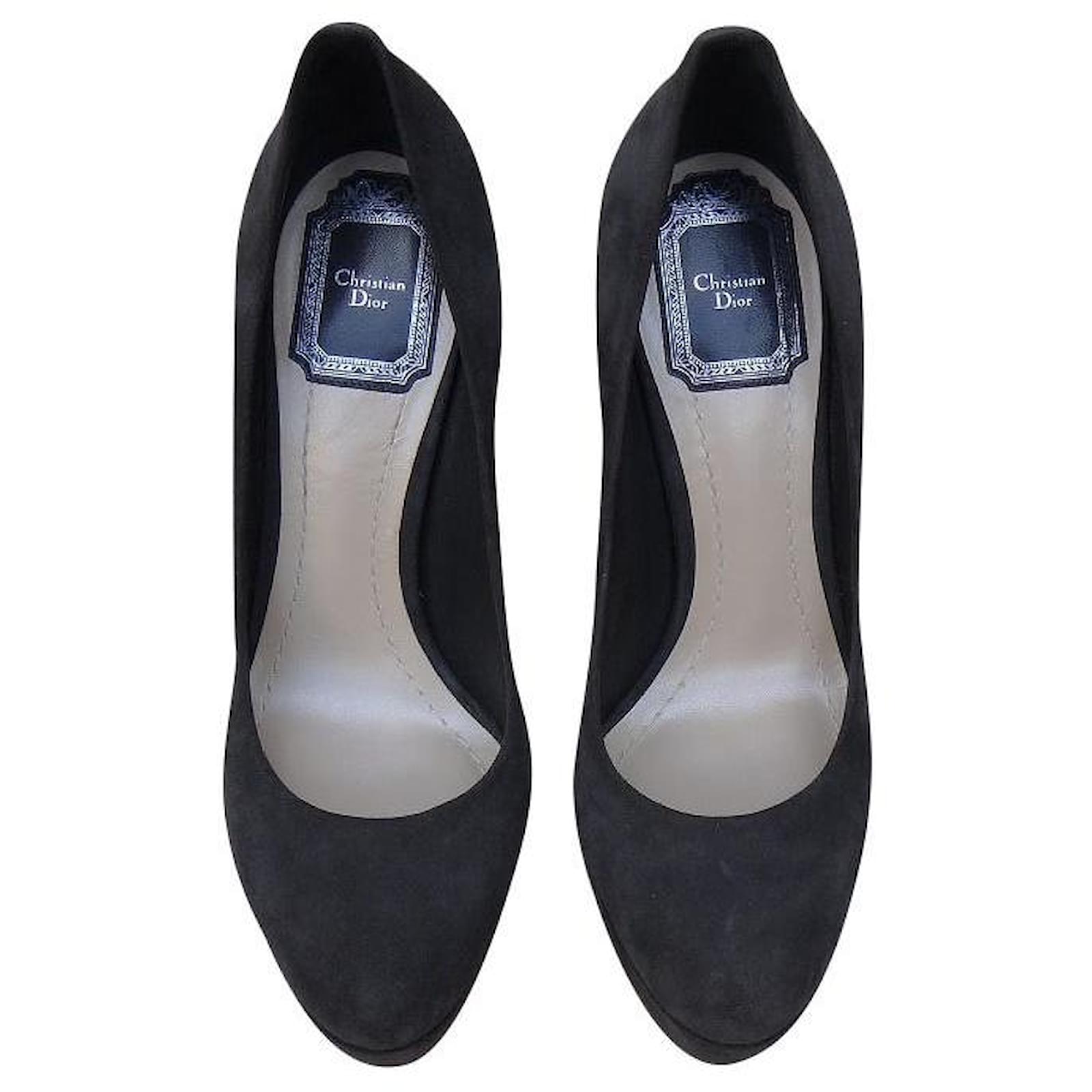 Dior Heels Grey Leather ref.188492 Joli Closet