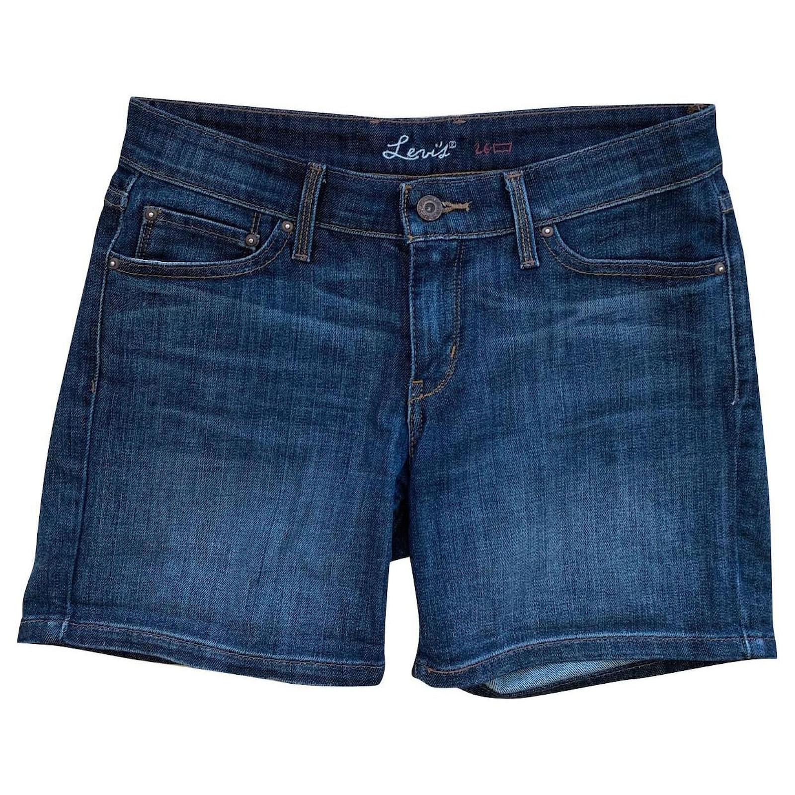 Shorts de mezclilla azul lavado de Levi's Algodón Elastano ref.188521 -  Joli Closet