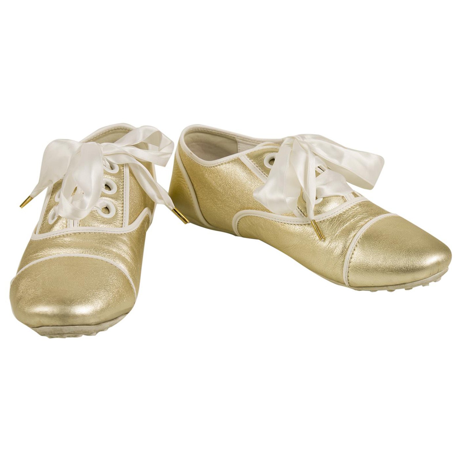Louis Vuitton Light Gold Super Soft Leather Sneakers with Ribbon