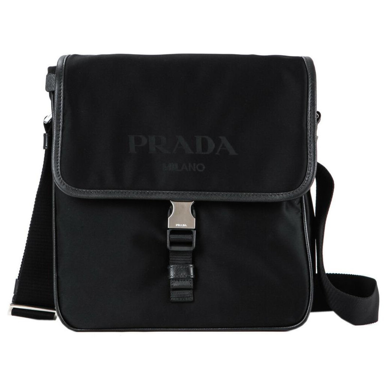 Prada Men's Crossbody Bags - Black