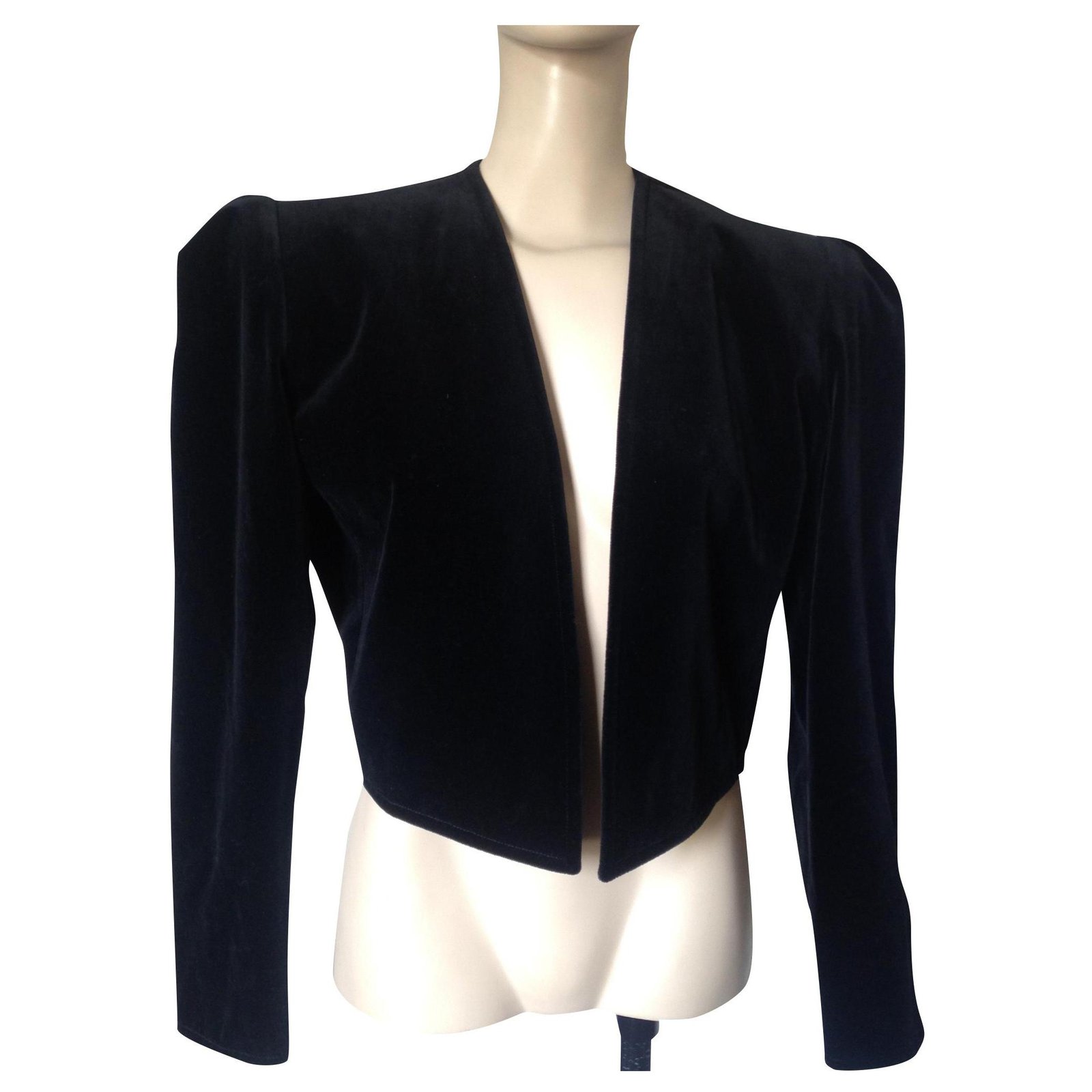 Yves Saint Laurent Jackets Black Cotton ref.188830 - Joli Closet