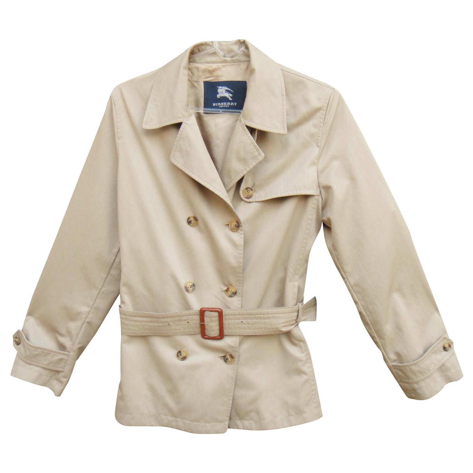 Burberry light jacket 40 Beige Polyester Polyamide Polyurethane   - Joli Closet