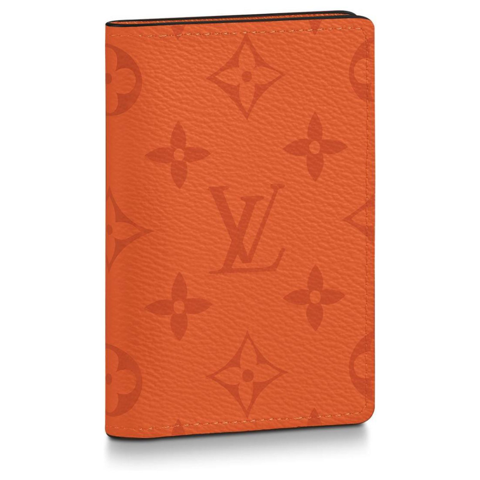 Louis Vuitton  Pocket Organizer Orange Monogram Taiga Leather