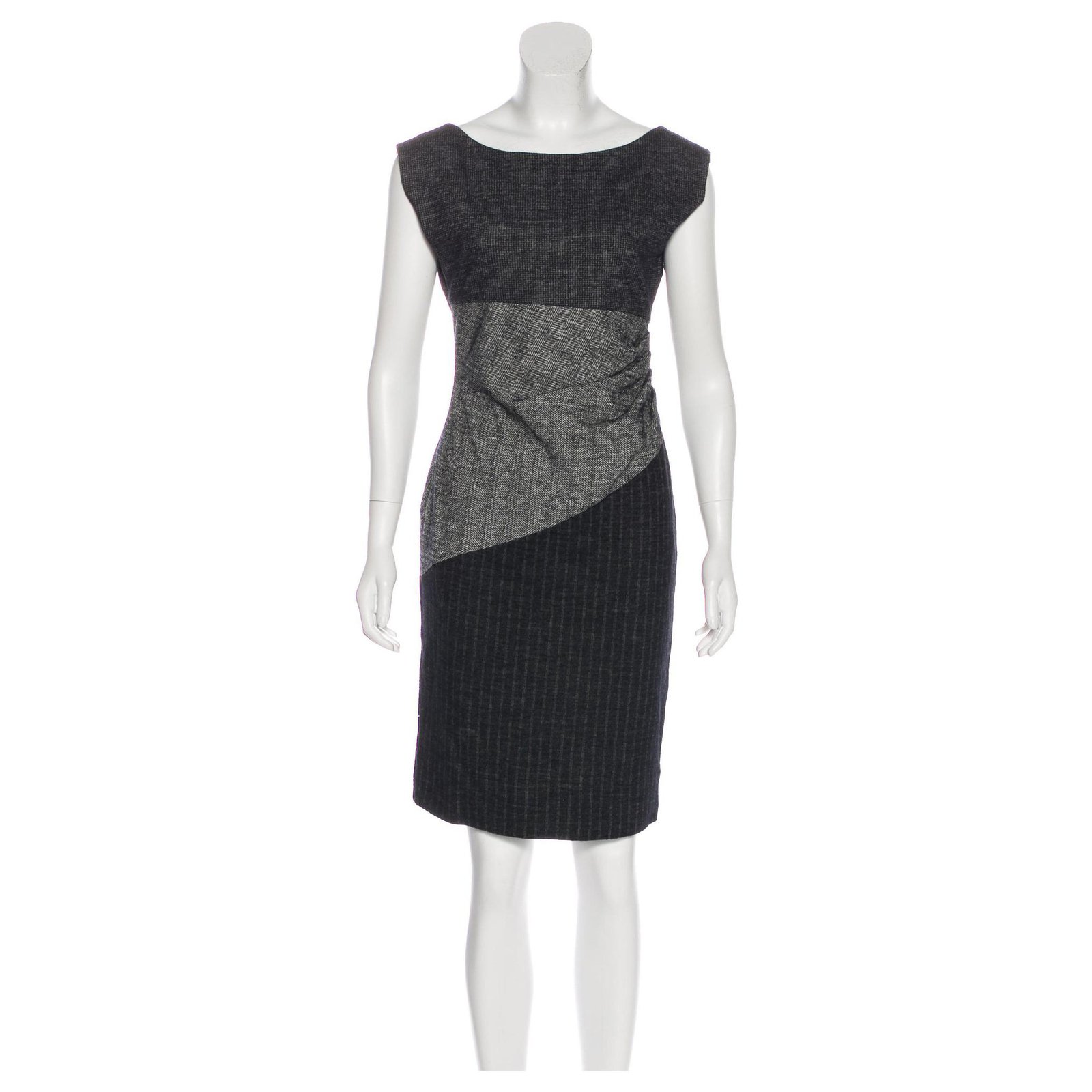 wool blend dress Grey Dark grey Tweed ...