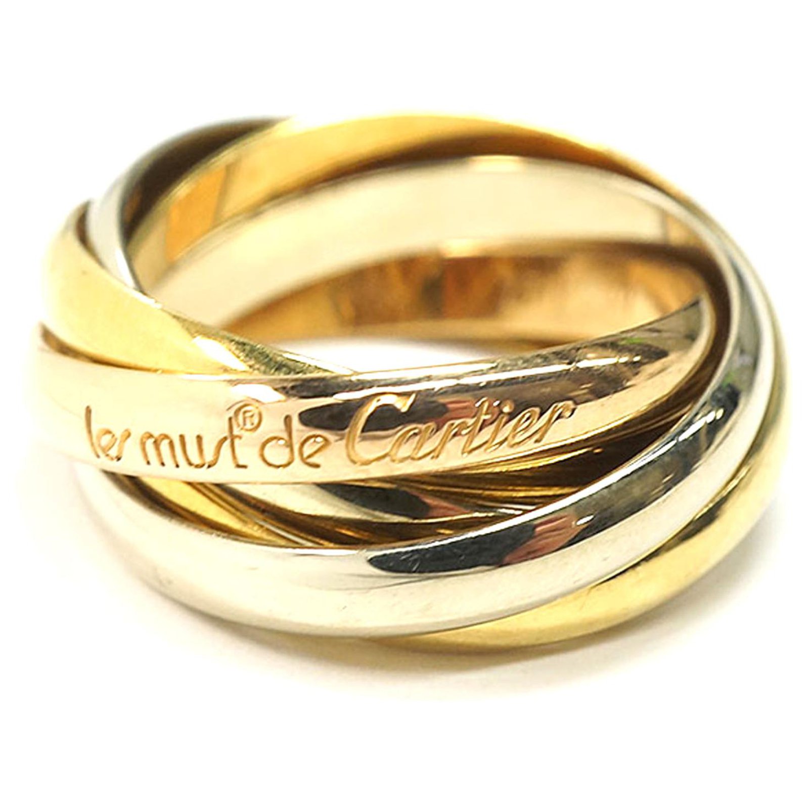 Cartier Gold 5 Band Trinity Ring Golden 