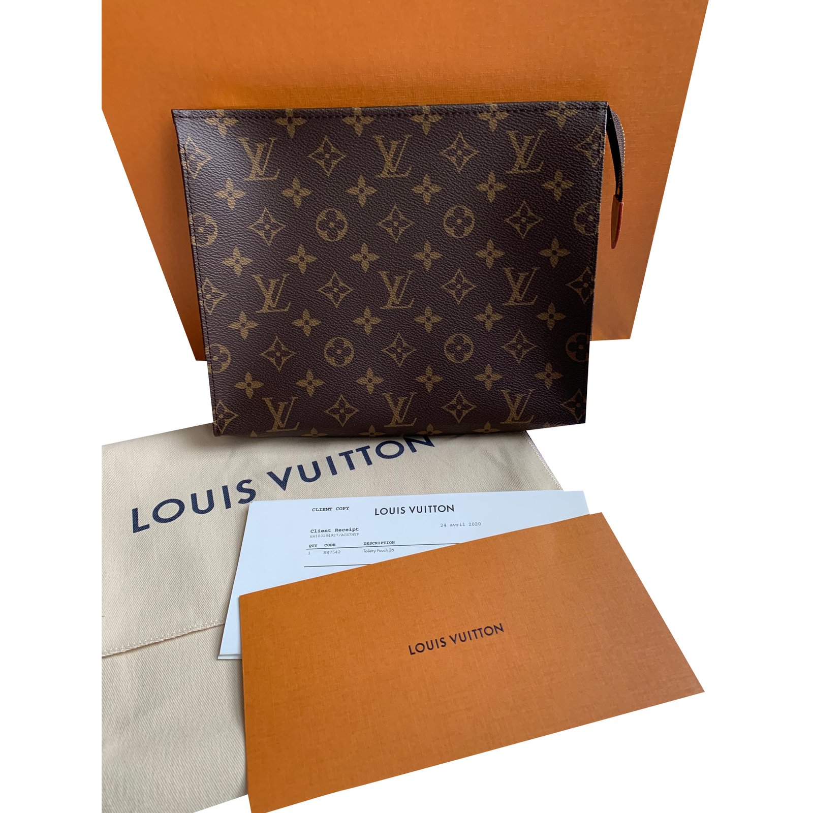 Louis Vuitton Monogram Poche Toilette 26 Pouch M47542 Lv Auth Ar7318