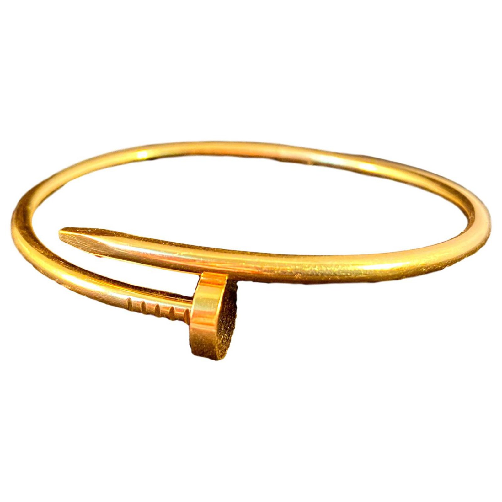 cartier yellow gold nail bracelet