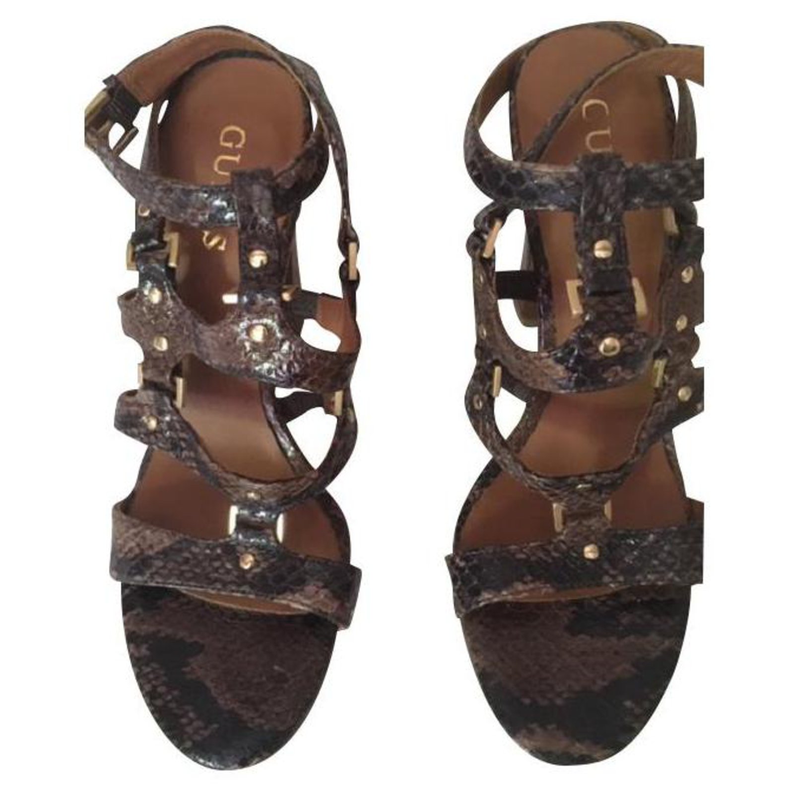 guess leather sandals