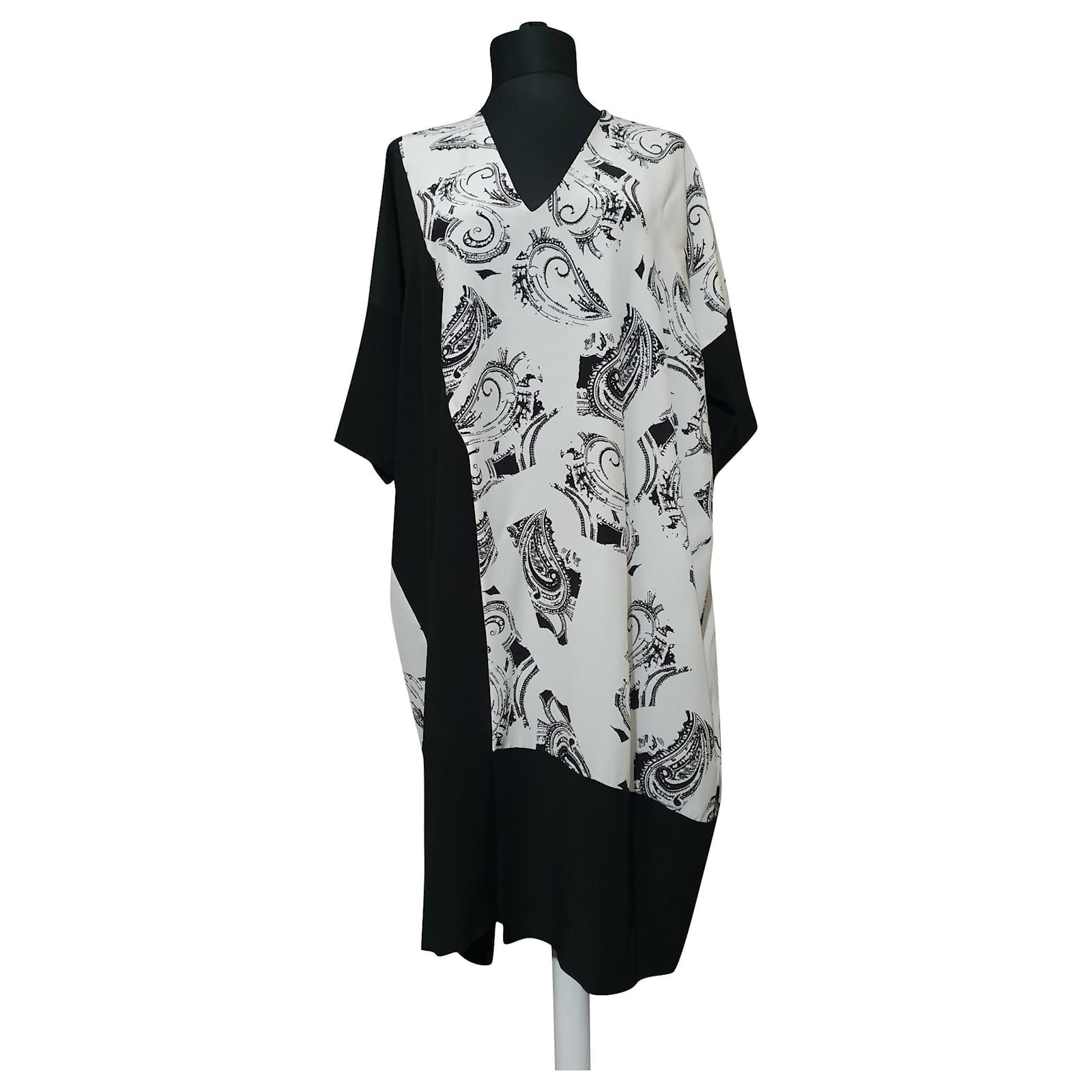 Costume National Dresses Black White Silk ref.190434 Joli Closet