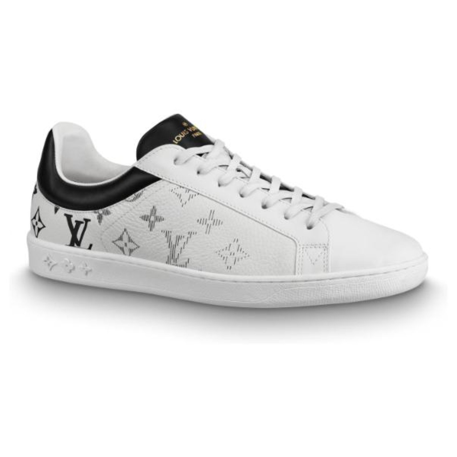 Baskets homme Louis Vuitton LV Luxembourg trainers new Cuir Blanc ref.190460 - Joli Closet