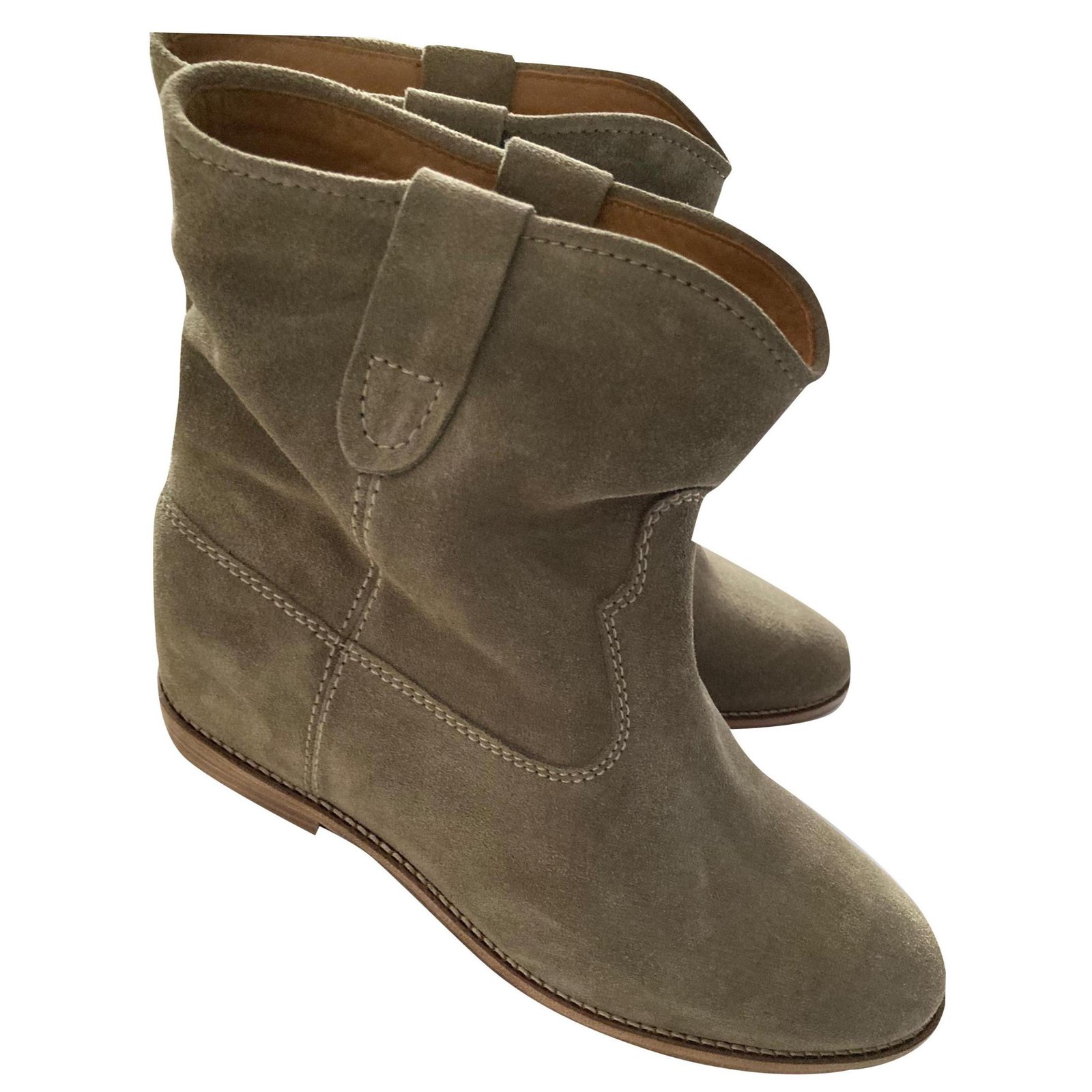 isabel marant crisi boots taupe