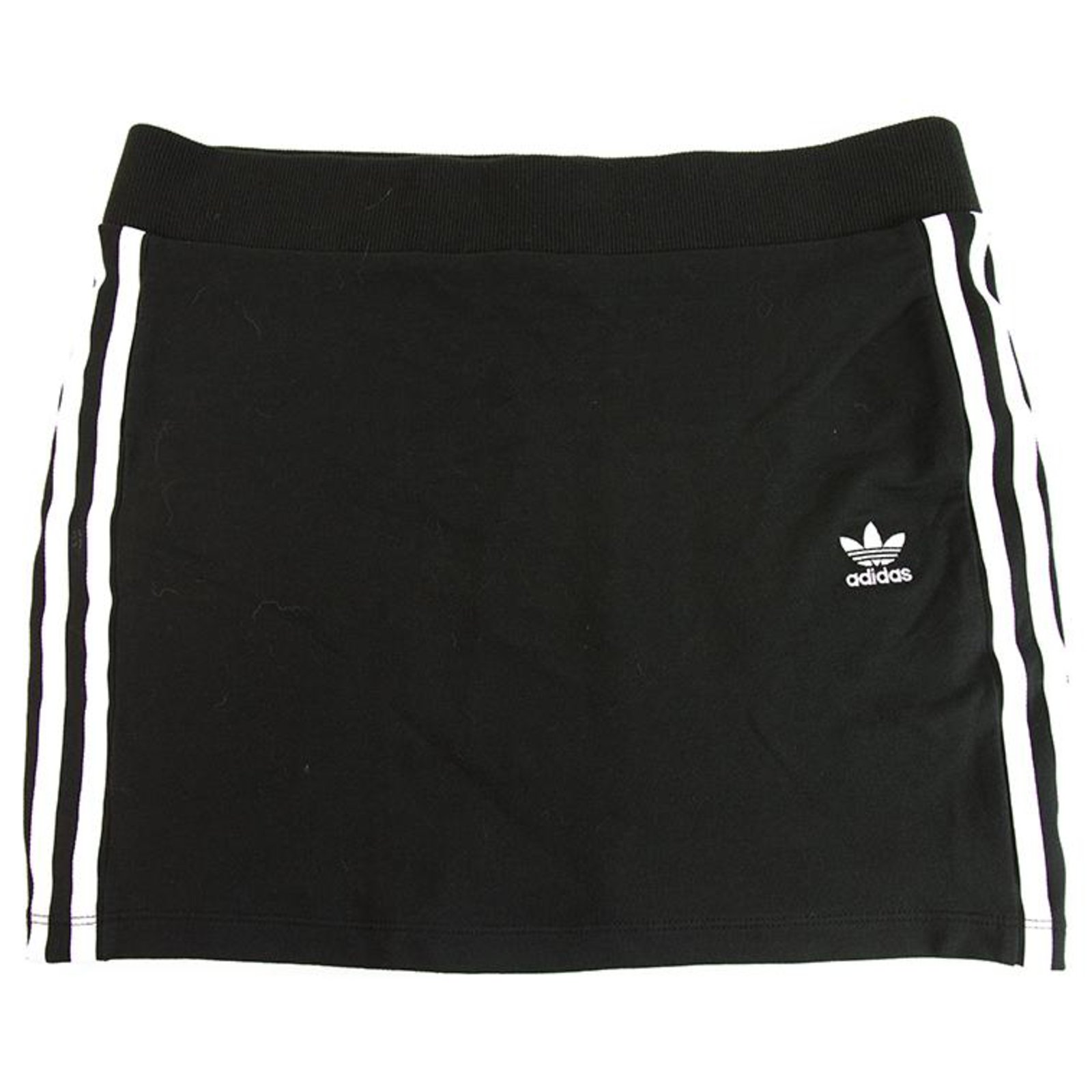Adidas Black Three Stripes mini falda elástica 42, Reino Unido 10, 38 Blanco Algodón ref.190560 - Joli Closet