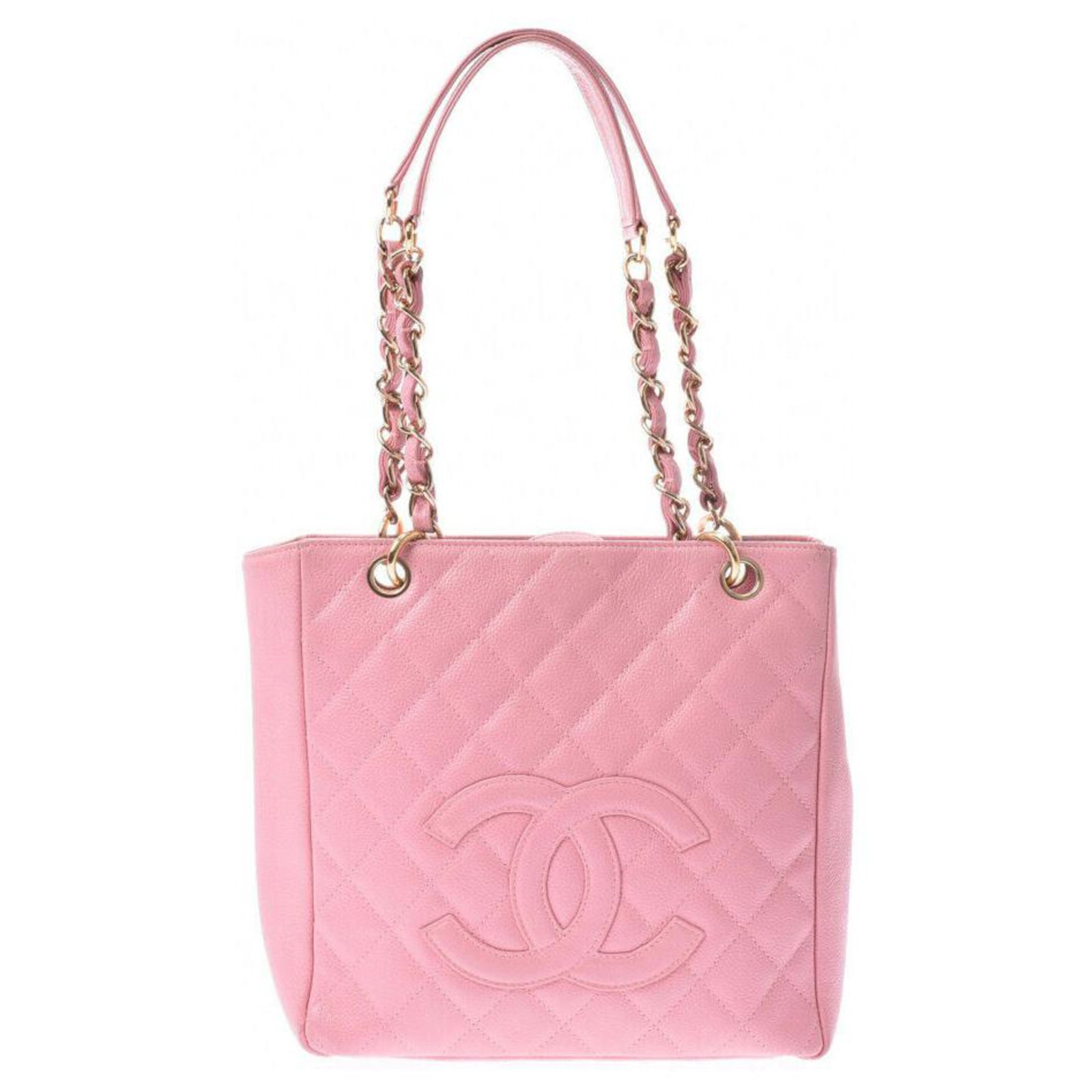 Chanel Pink Caviar Petite Timeless Shopping Tote Leather ref.199025