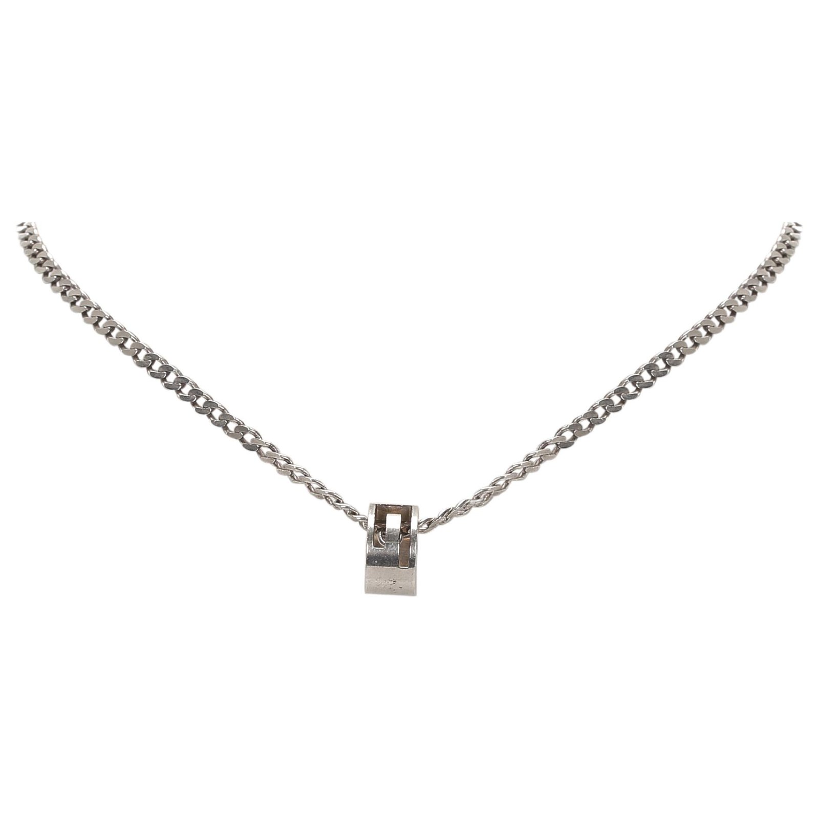 gucci silver necklace