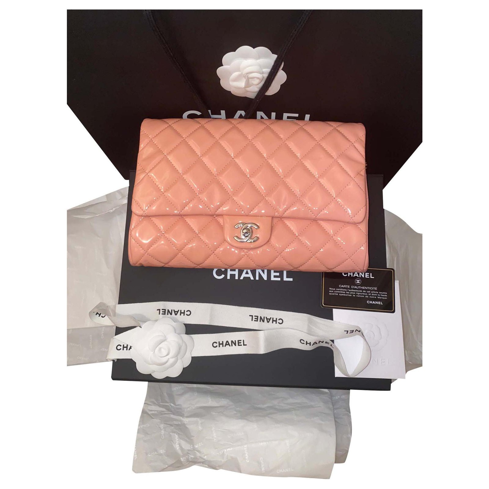 Chanel Timeless Pink Patent leather ref.191782 - Joli Closet