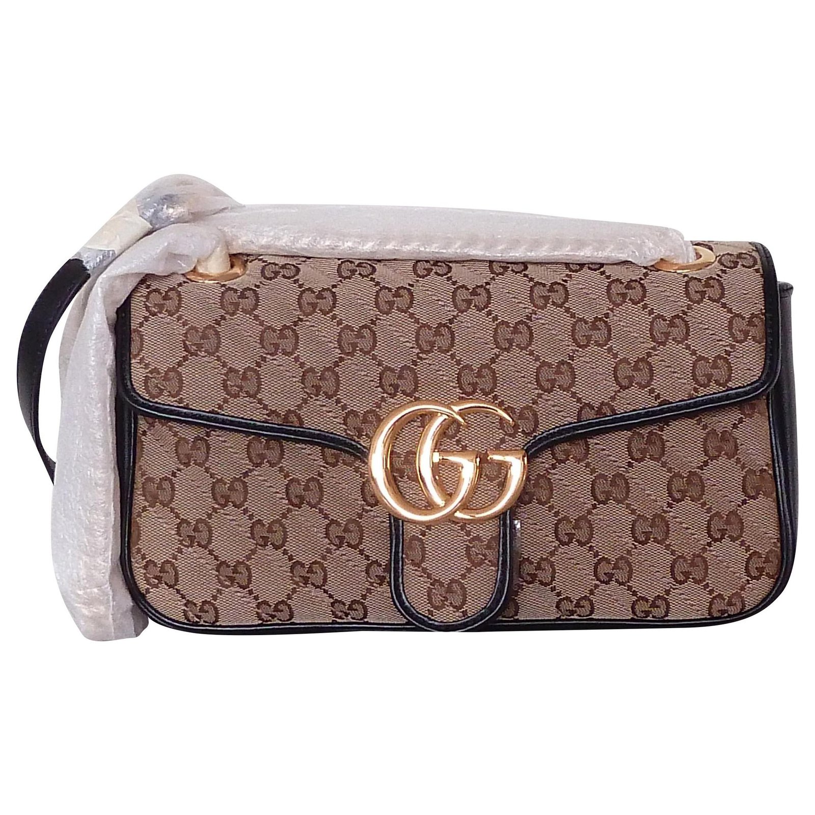gucci leather brown bag