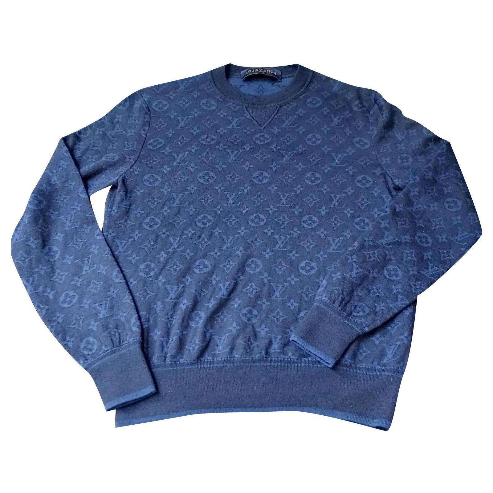 blue lv sweater mens