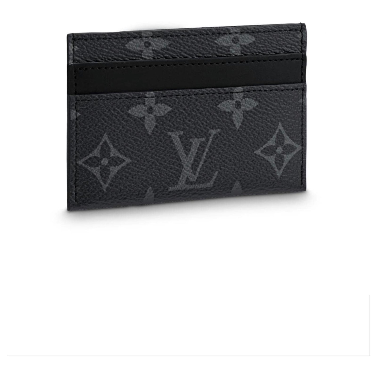 Chaise longue Melodramatic Conscious Louis Vuitton lV card wallet Grey Leather ref.192606 - Joli Closet