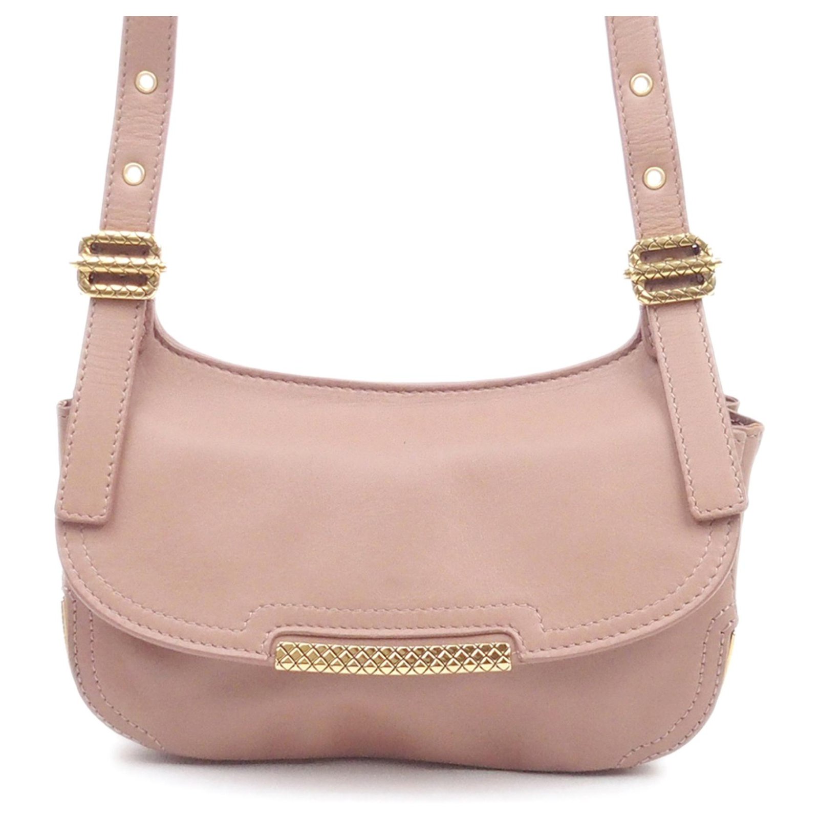 flat leather crossbody bag