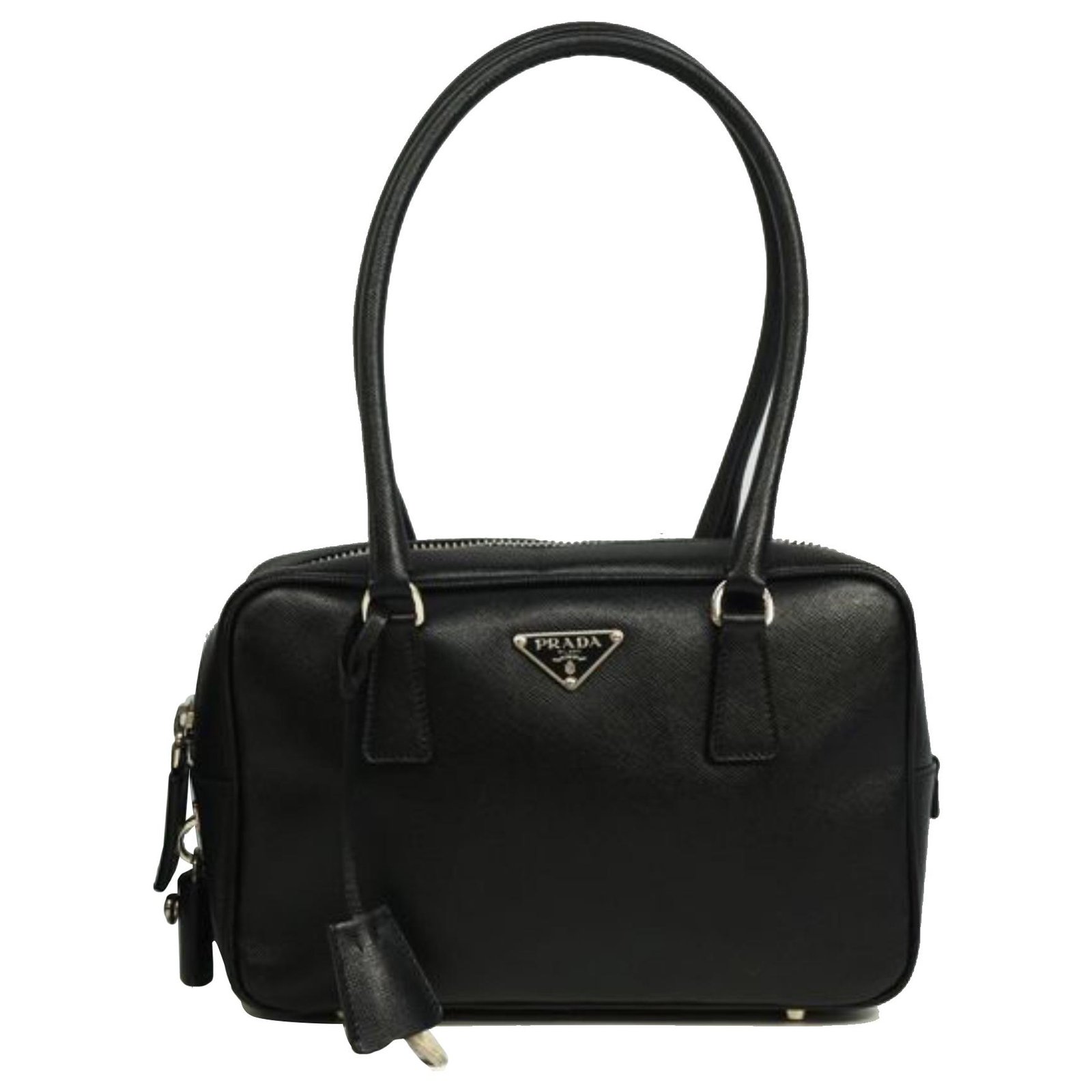 Black Saffiano Leather Shoulder Bag, PRADA