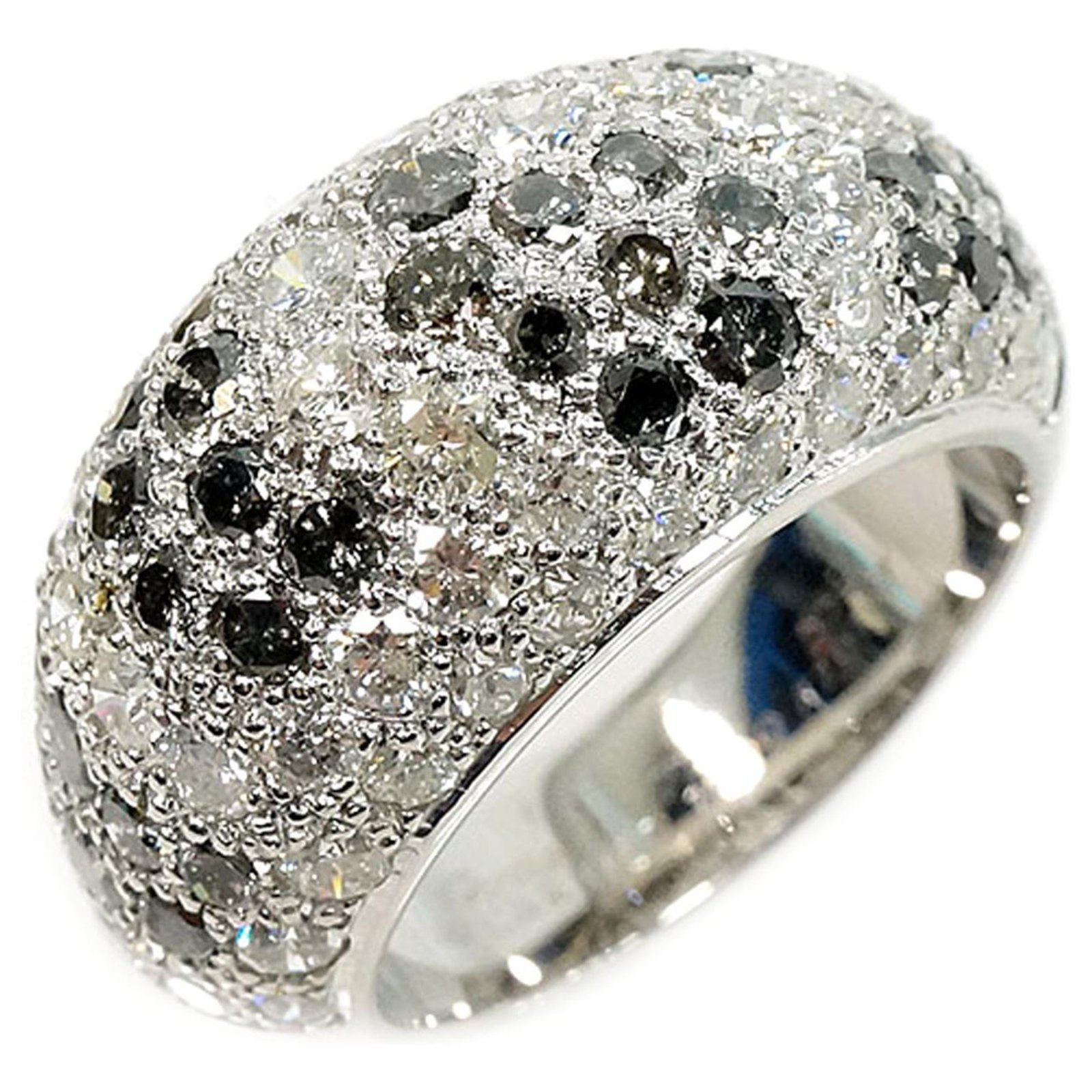 cartier silver diamond ring