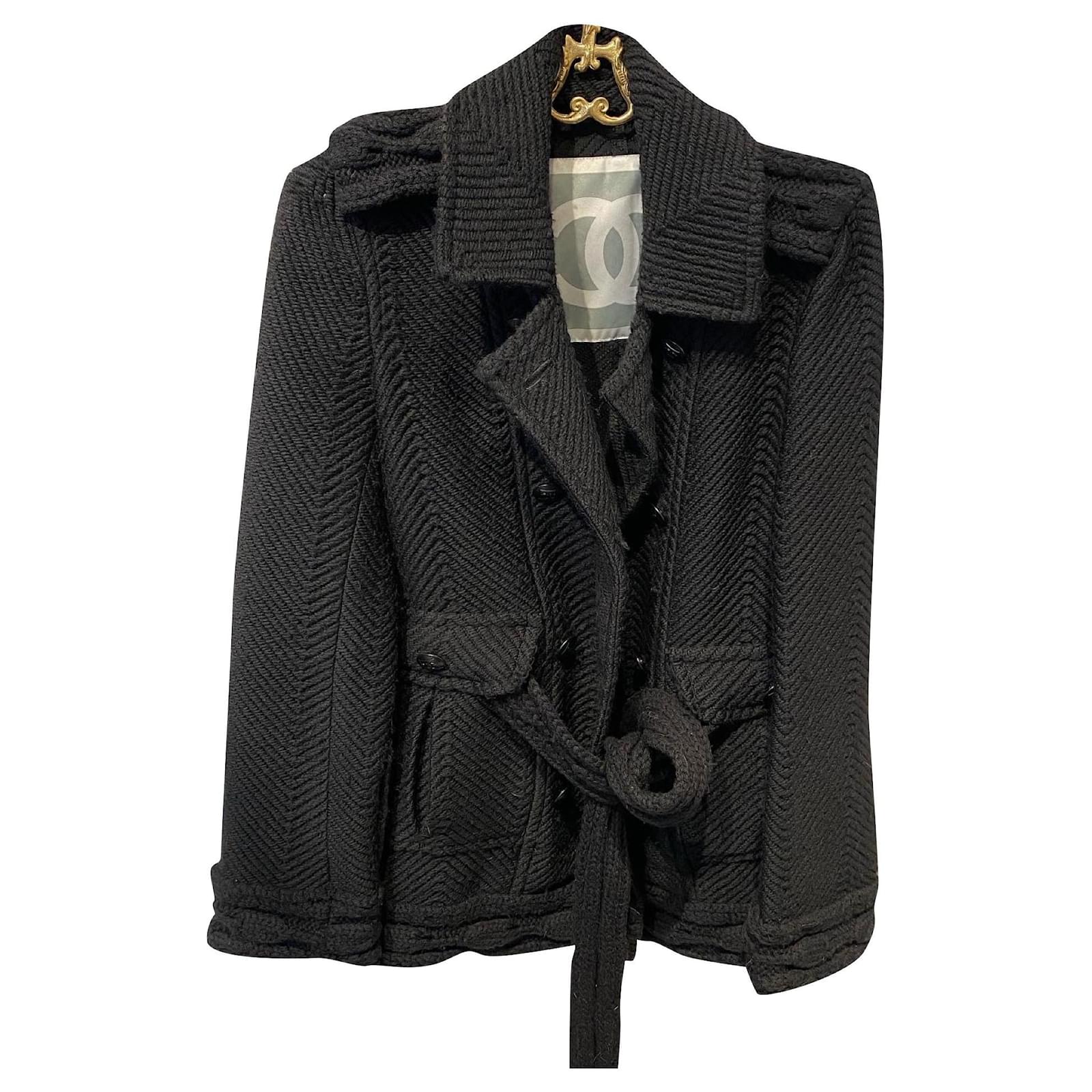 Veste à Paillettes Oscar De La Renta en Soie Noire ref.689835 - Joli Closet
