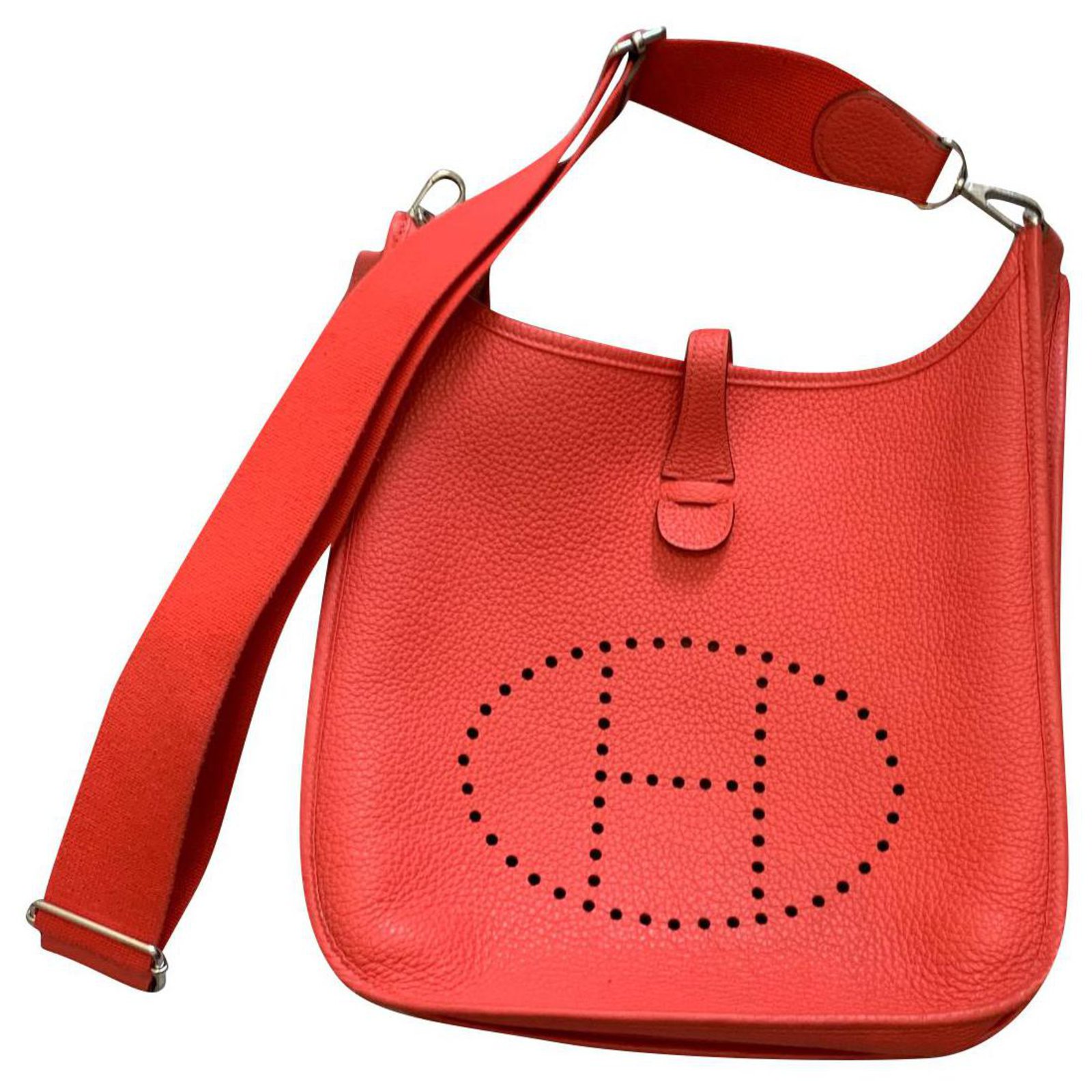 Hermès Evelyne III 29 Handbags Leather Pink ref.193100 - Joli Closet