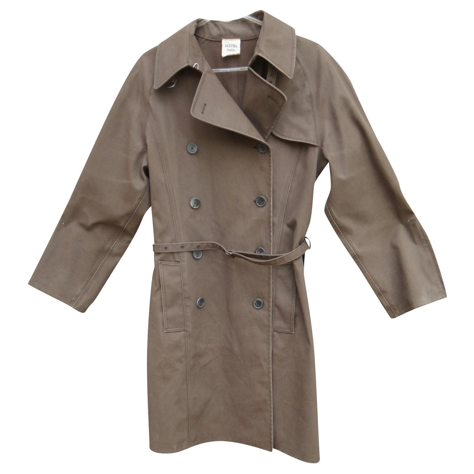 Hermès mackintosh t trench coat 42