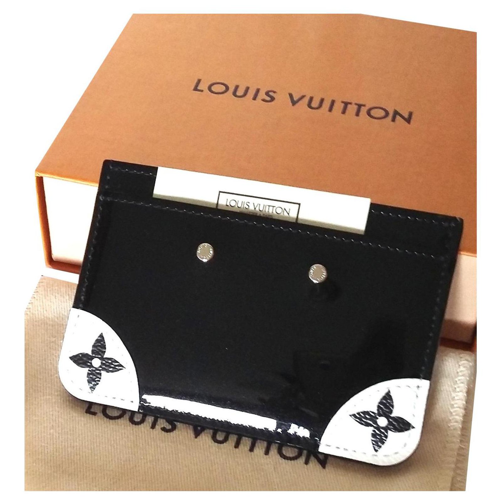 Louis Vuitton Neo porte-cartes Black Leather ref.756361 - Joli Closet