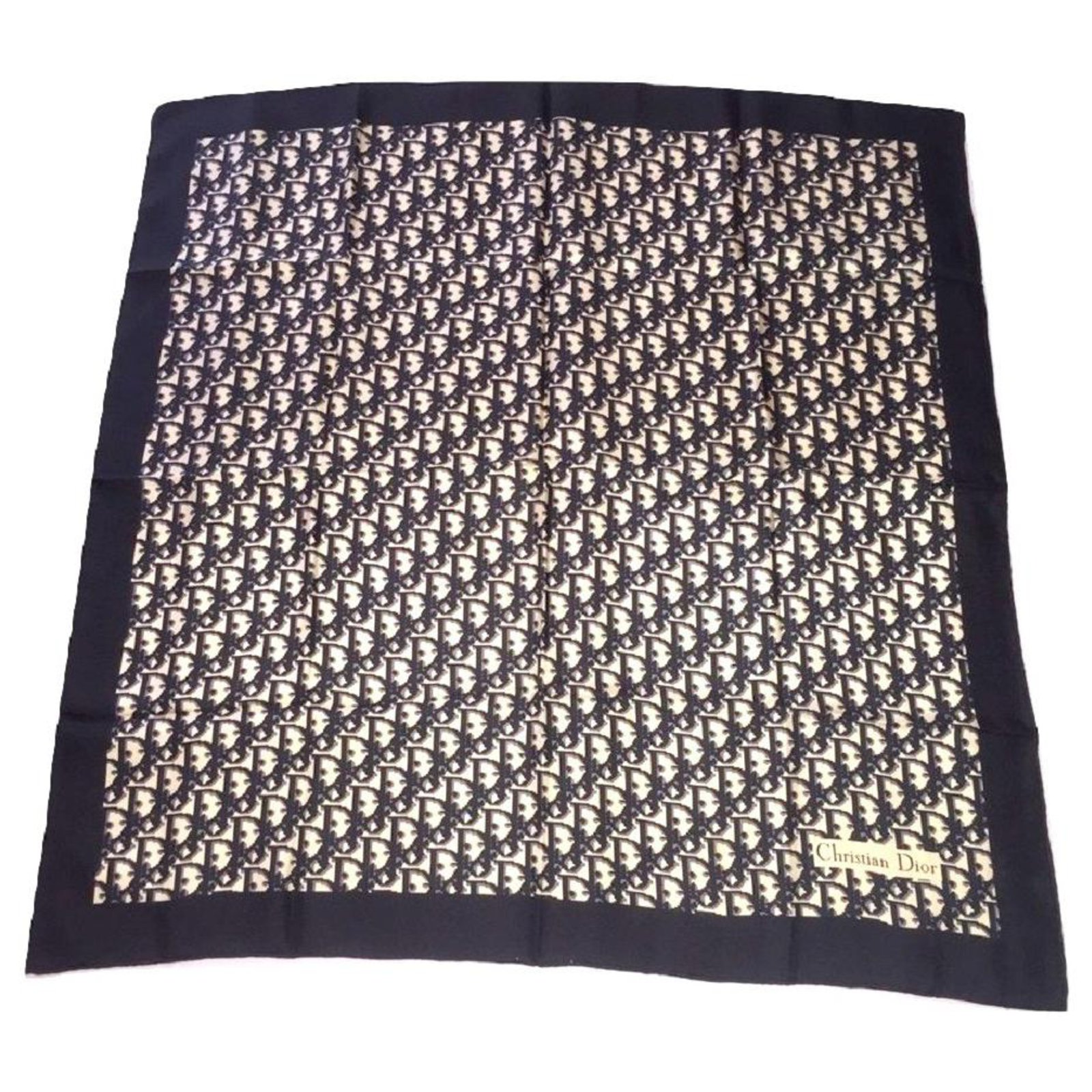 CHRISTIAN DIOR Oblique logo scarf Silk ref.193798 - Joli Closet