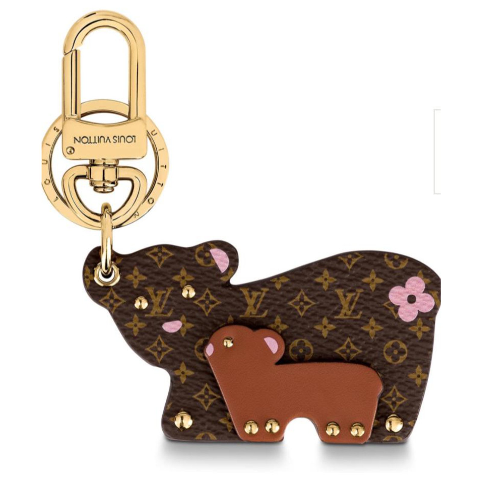 LV bear bag charm