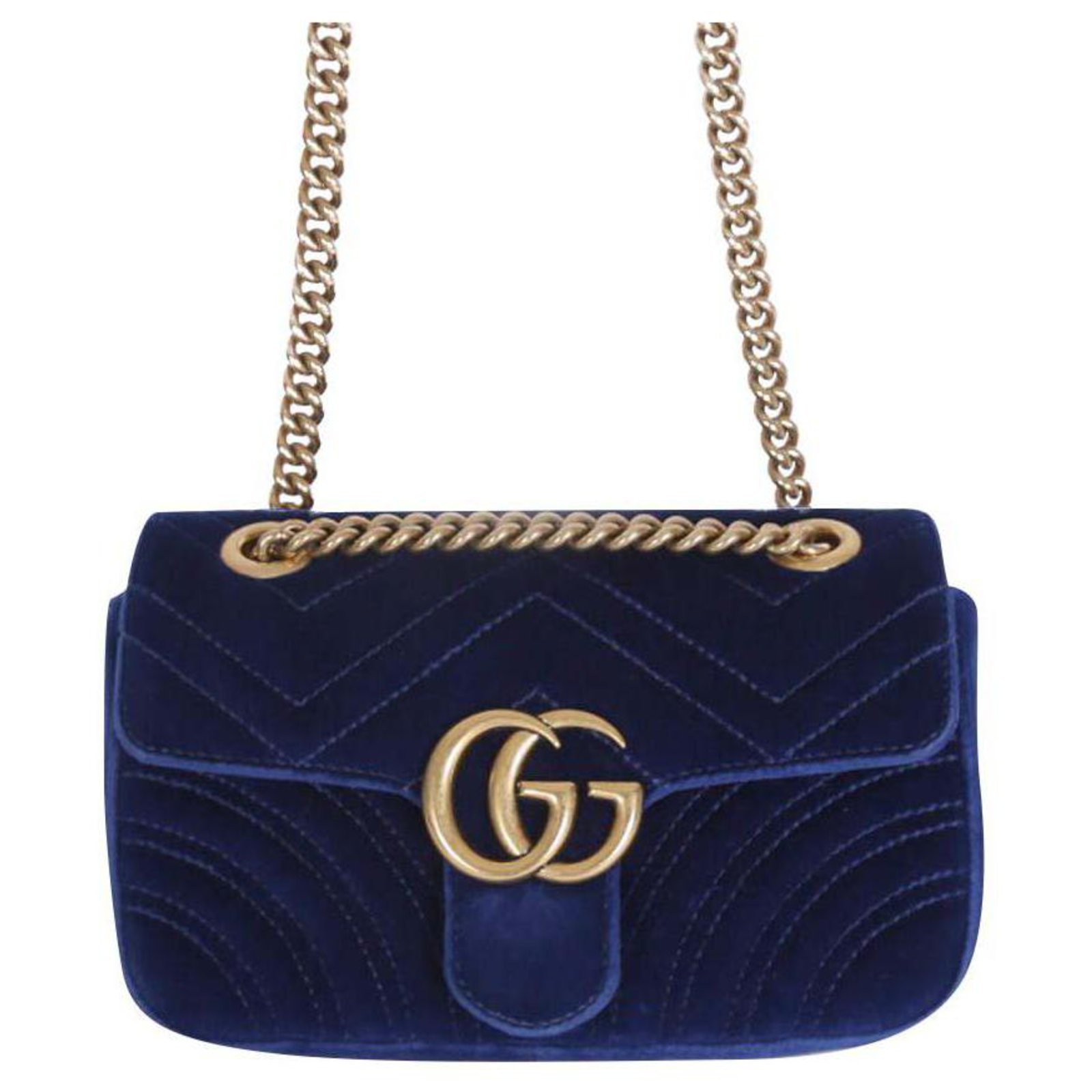 blue velvet gucci marmont