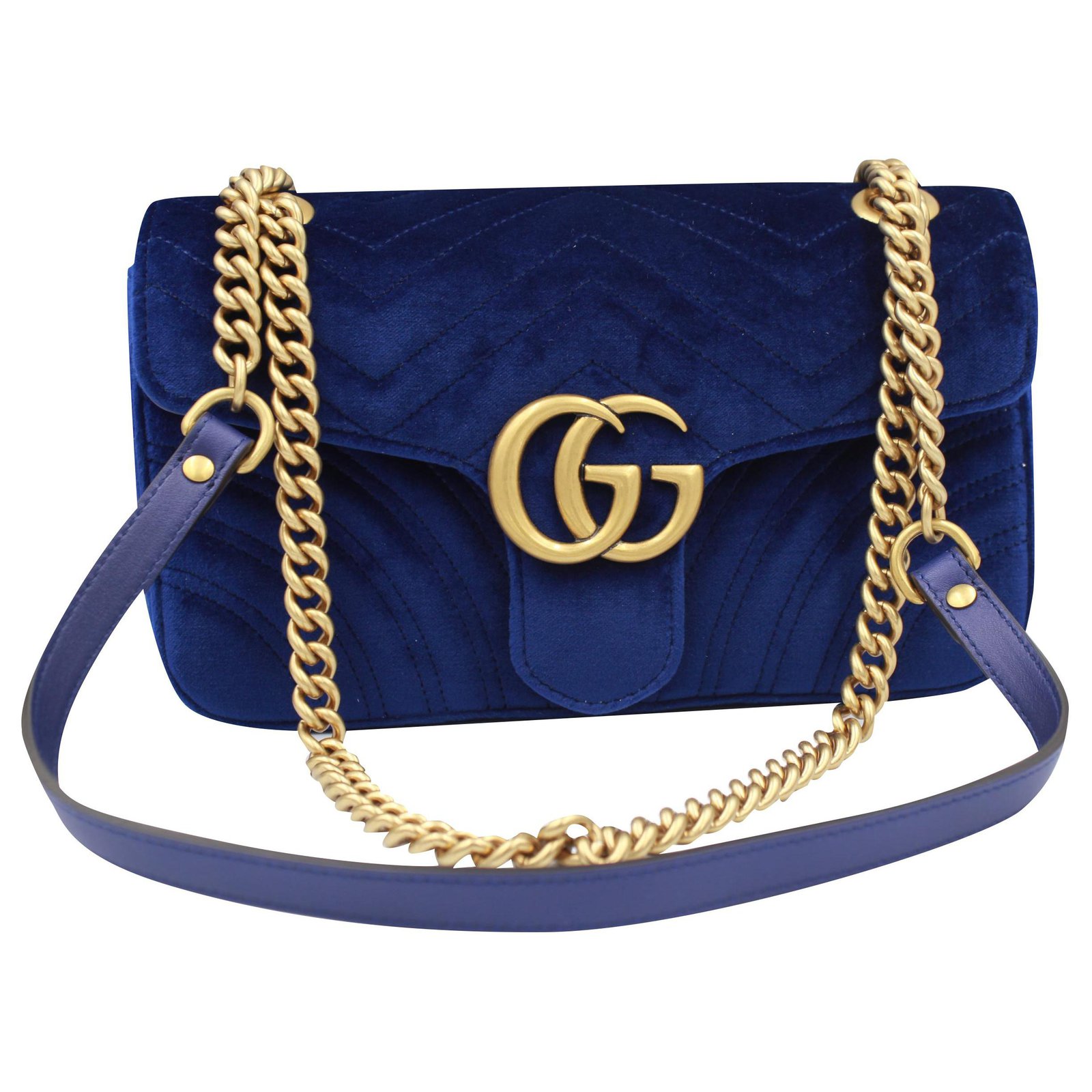 gucci handbag blue velvet