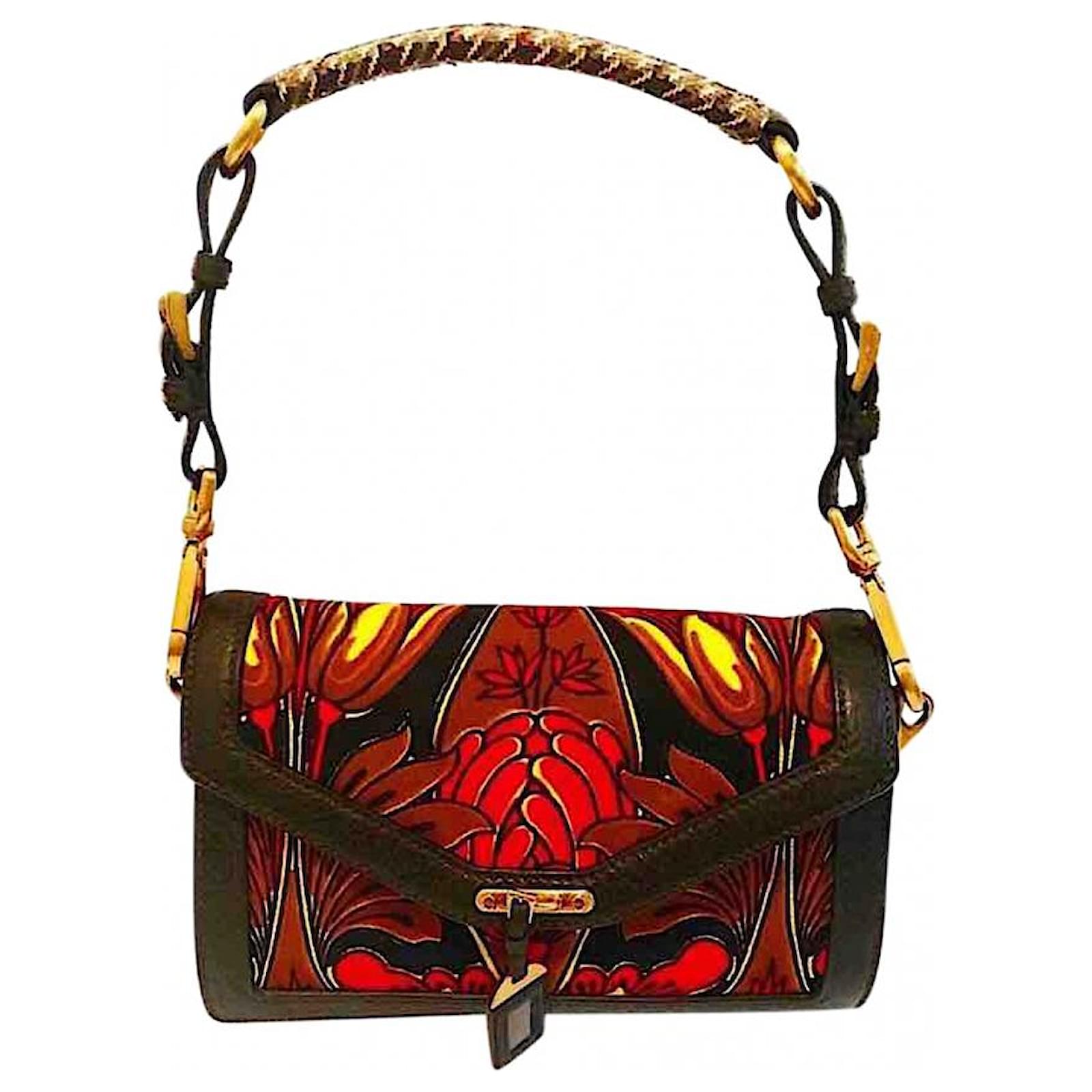 Prada Rare Canapa Tulipano Umbrella Shoulder Bag Black