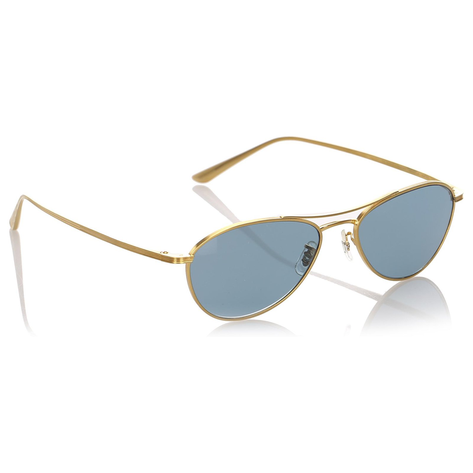 Oliver Peoples Pink Aero LA Aviator Tinted Sunglasses 