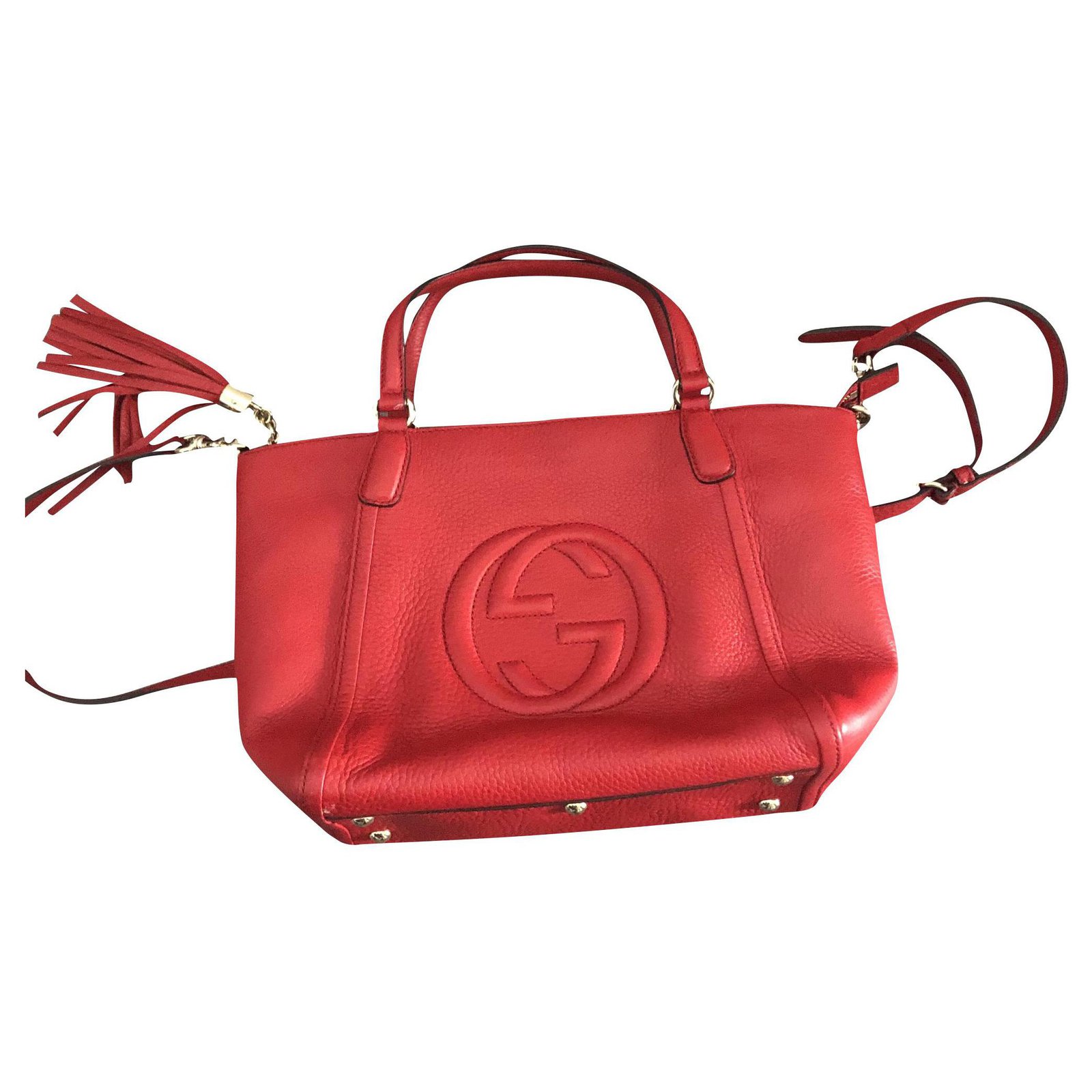 Gucci Soho hobo Red Leather  - Joli Closet
