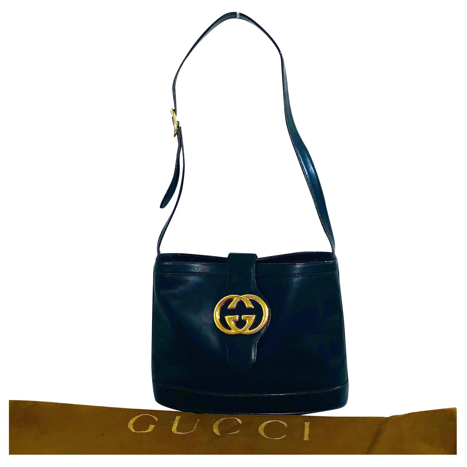 gucci vintage black bag