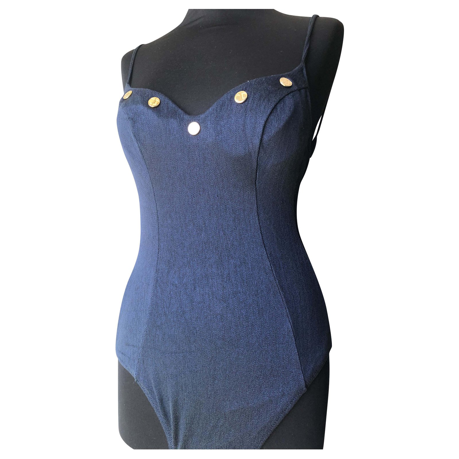 Dior swimsuit Navy blue Synthetic ref.196249 - Joli Closet