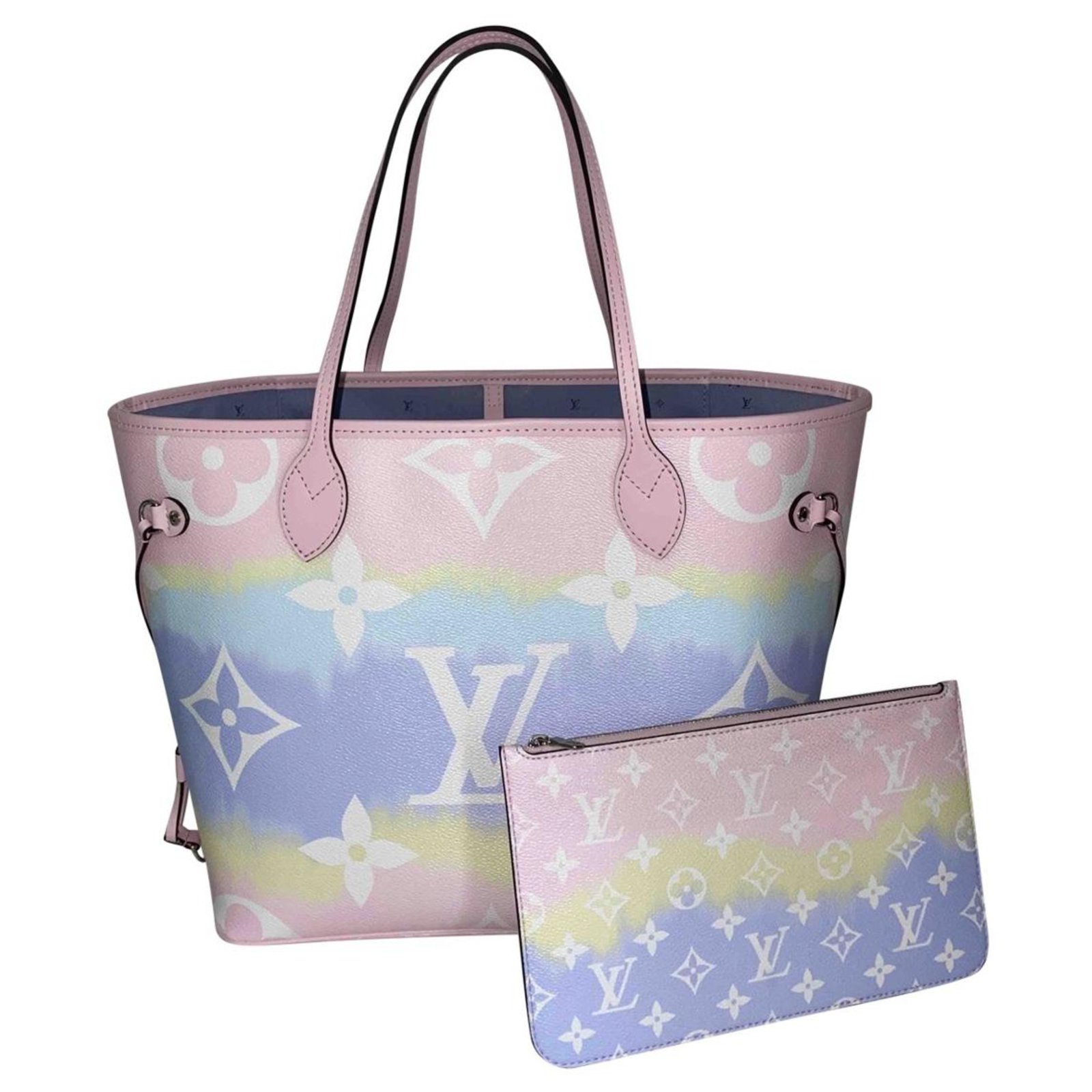 Louis Vuitton 2020 Pastel Escale Neverfull MM w/ Tags - Pink Totes