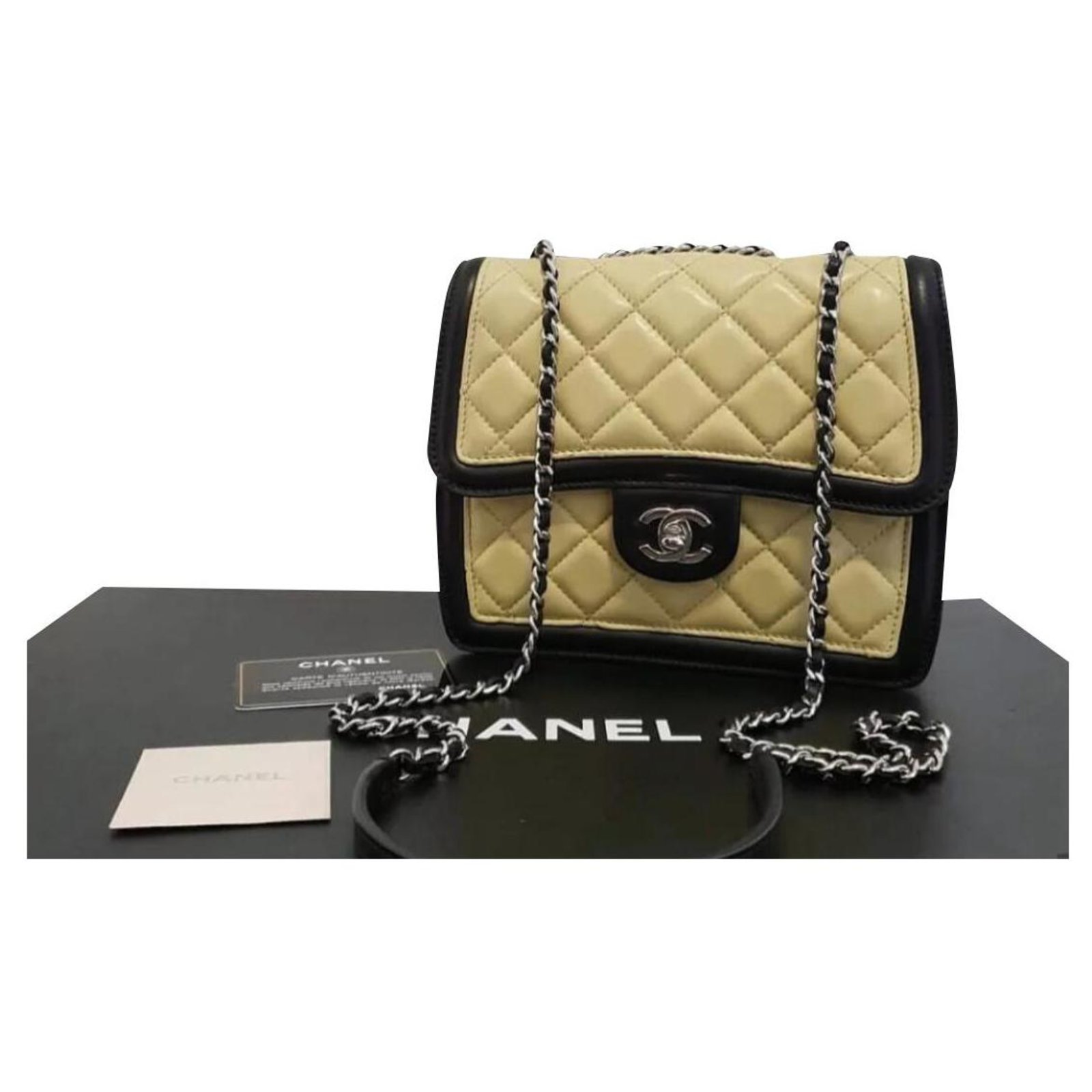 Chanel graphic mini crossbody flap bag Multiple colors Leather ref.196743 -  Joli Closet