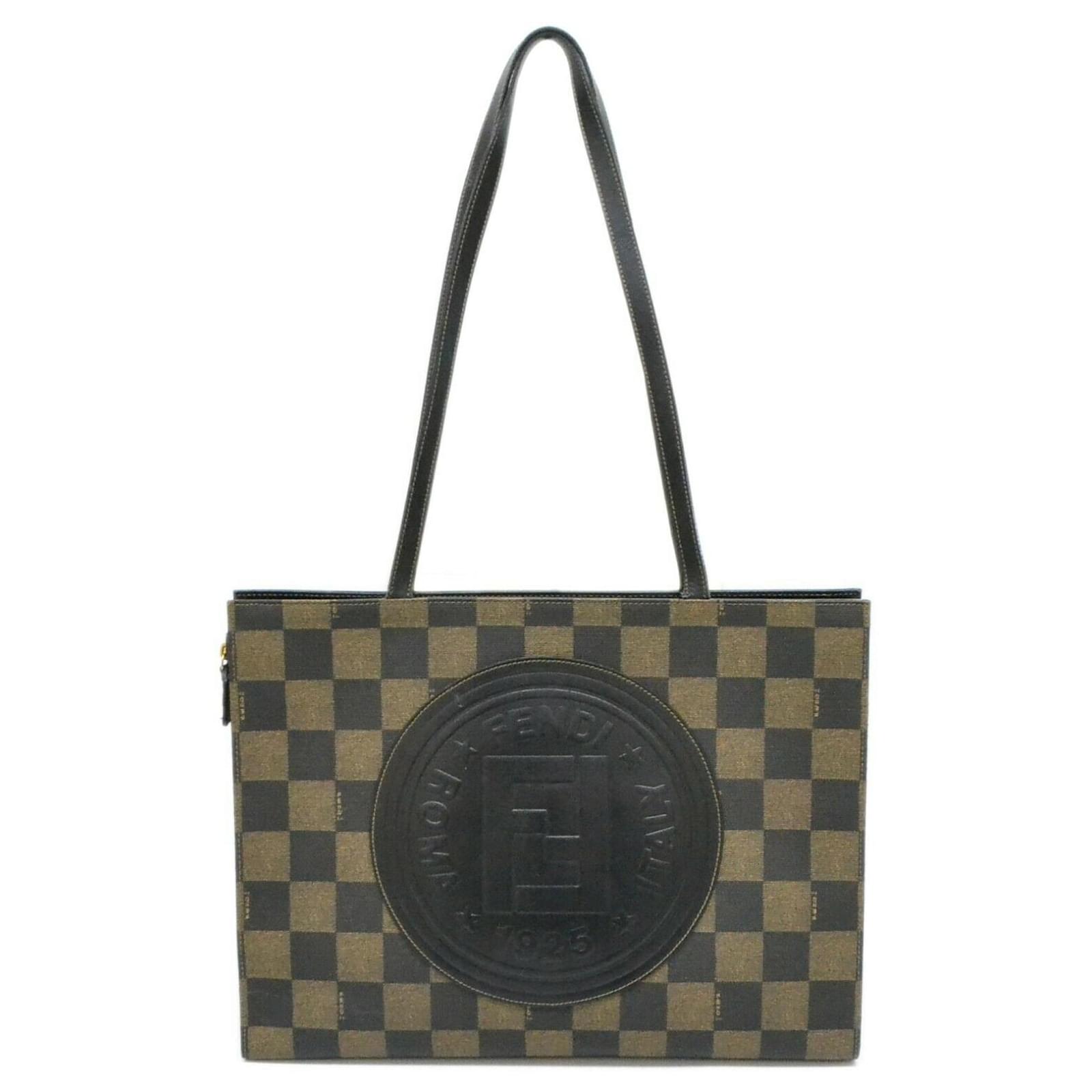 fendi checkered handbag