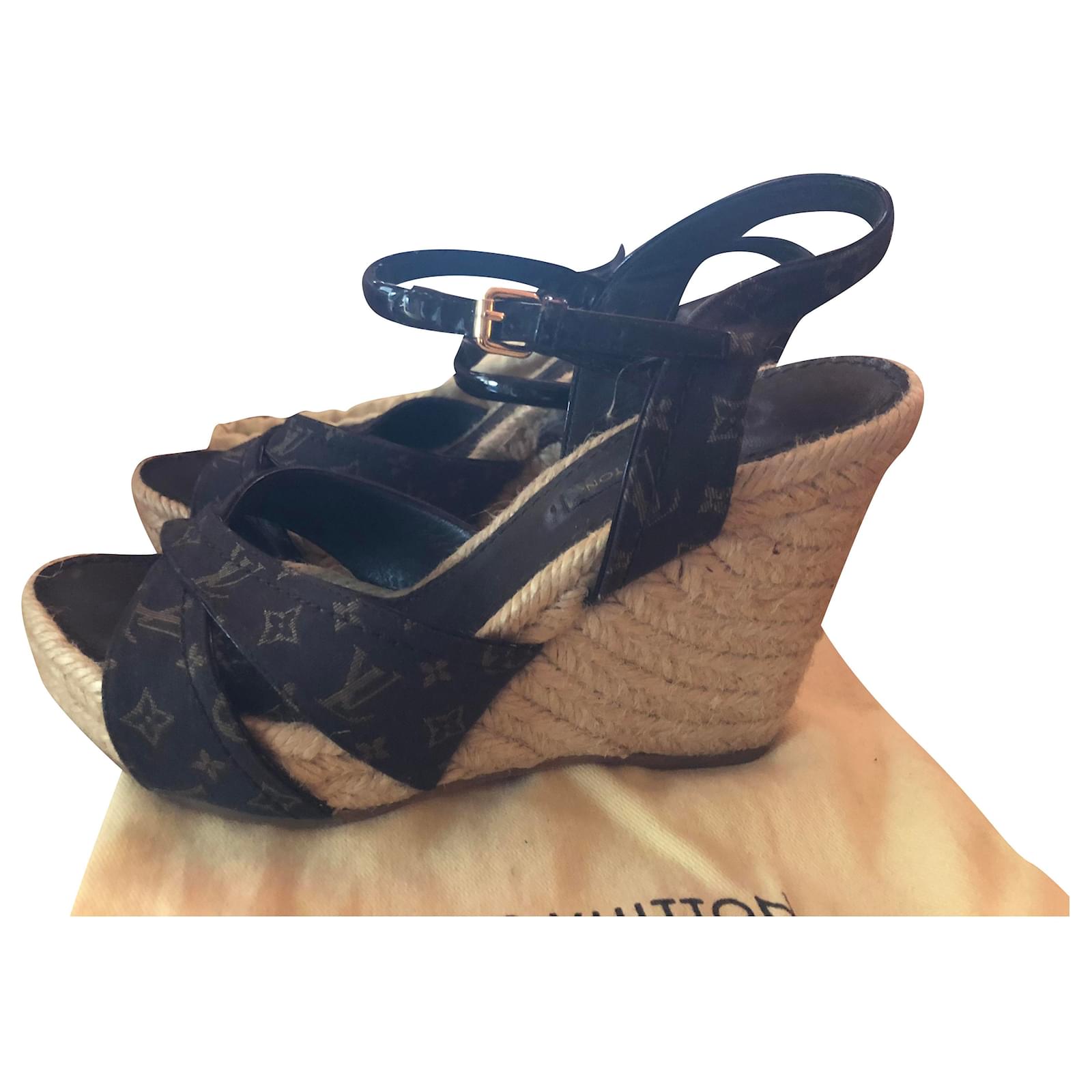 sandales compensées louis vuitton