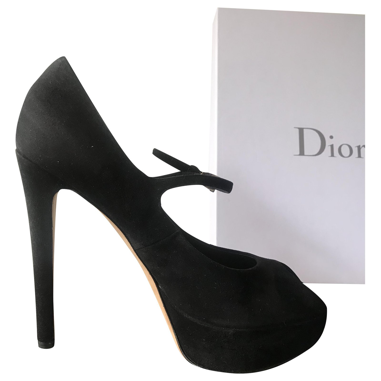 dior black heels