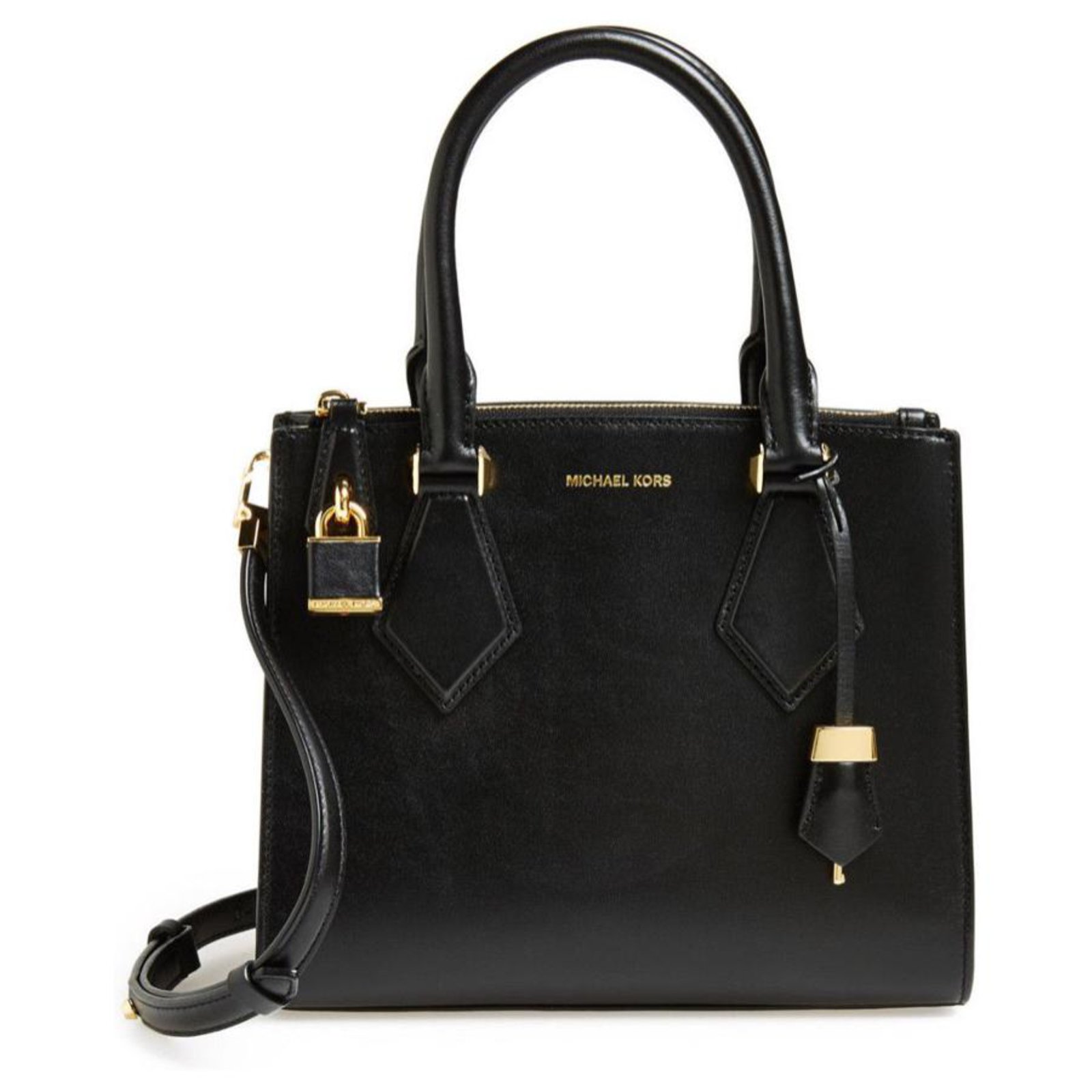 Michael Kors Bags | New Michael Kors Emilia Small Pebbled Leather Satchel | Color: Gold | Size: Os | Rkadur's Closet