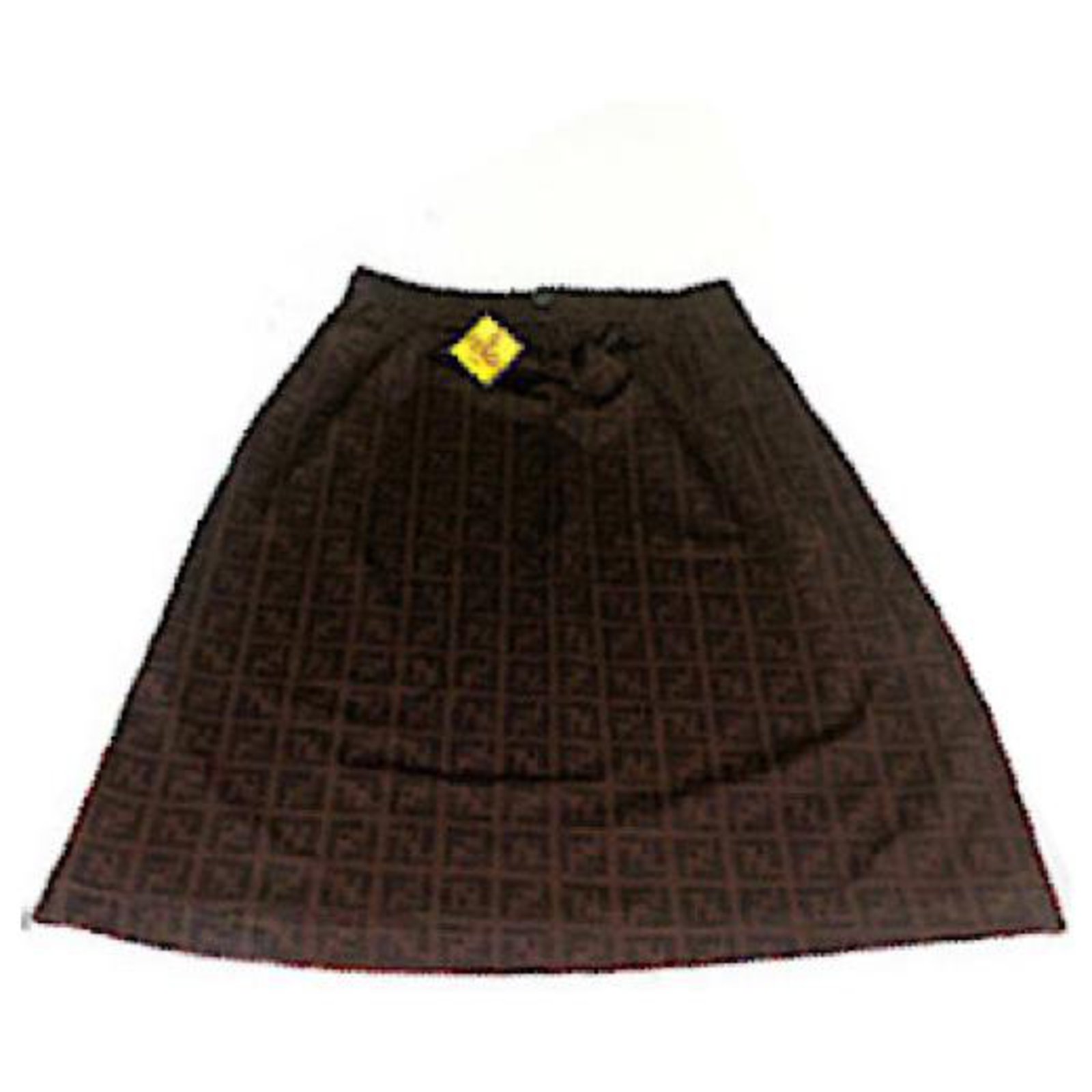 brown fendi skirt