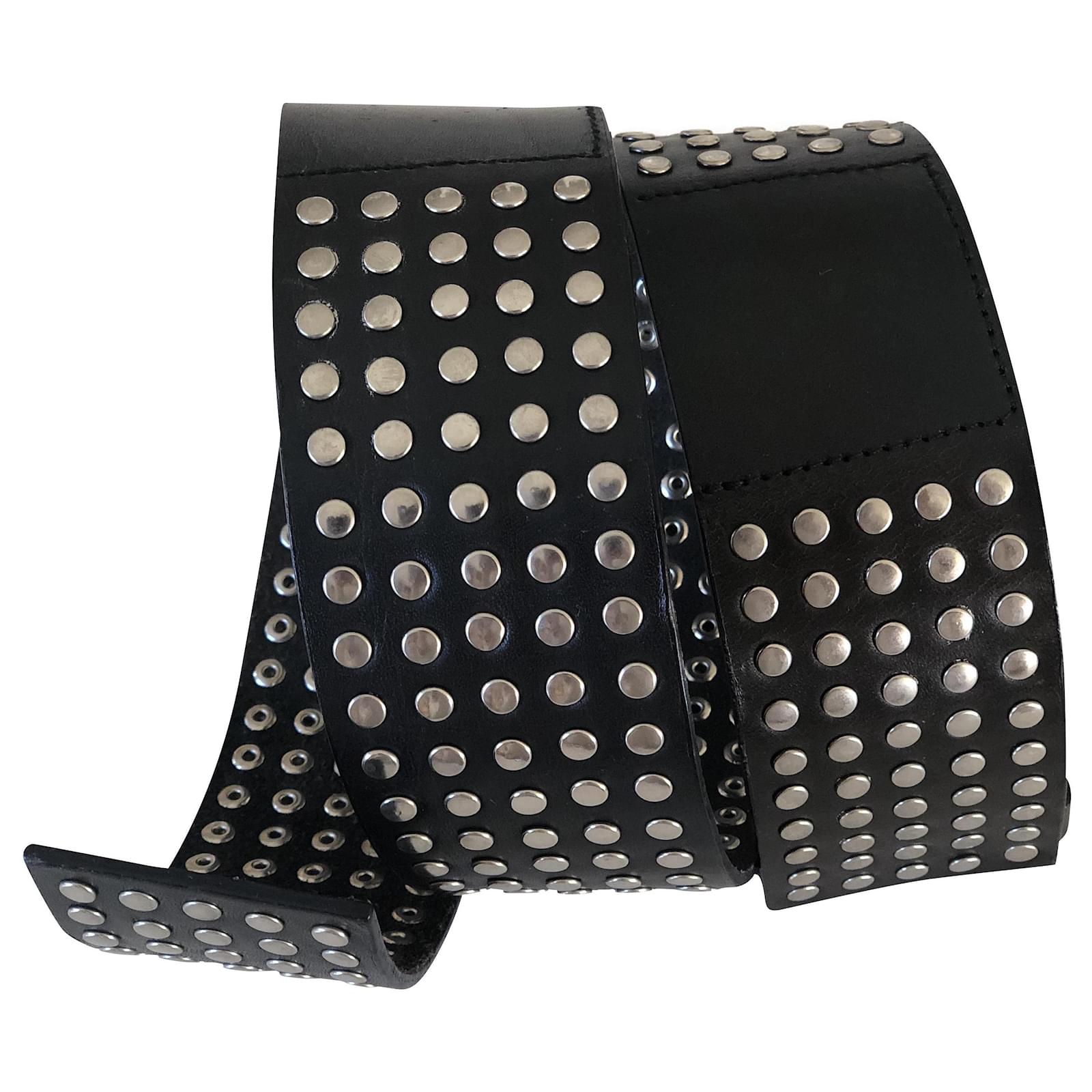 wide studded belt