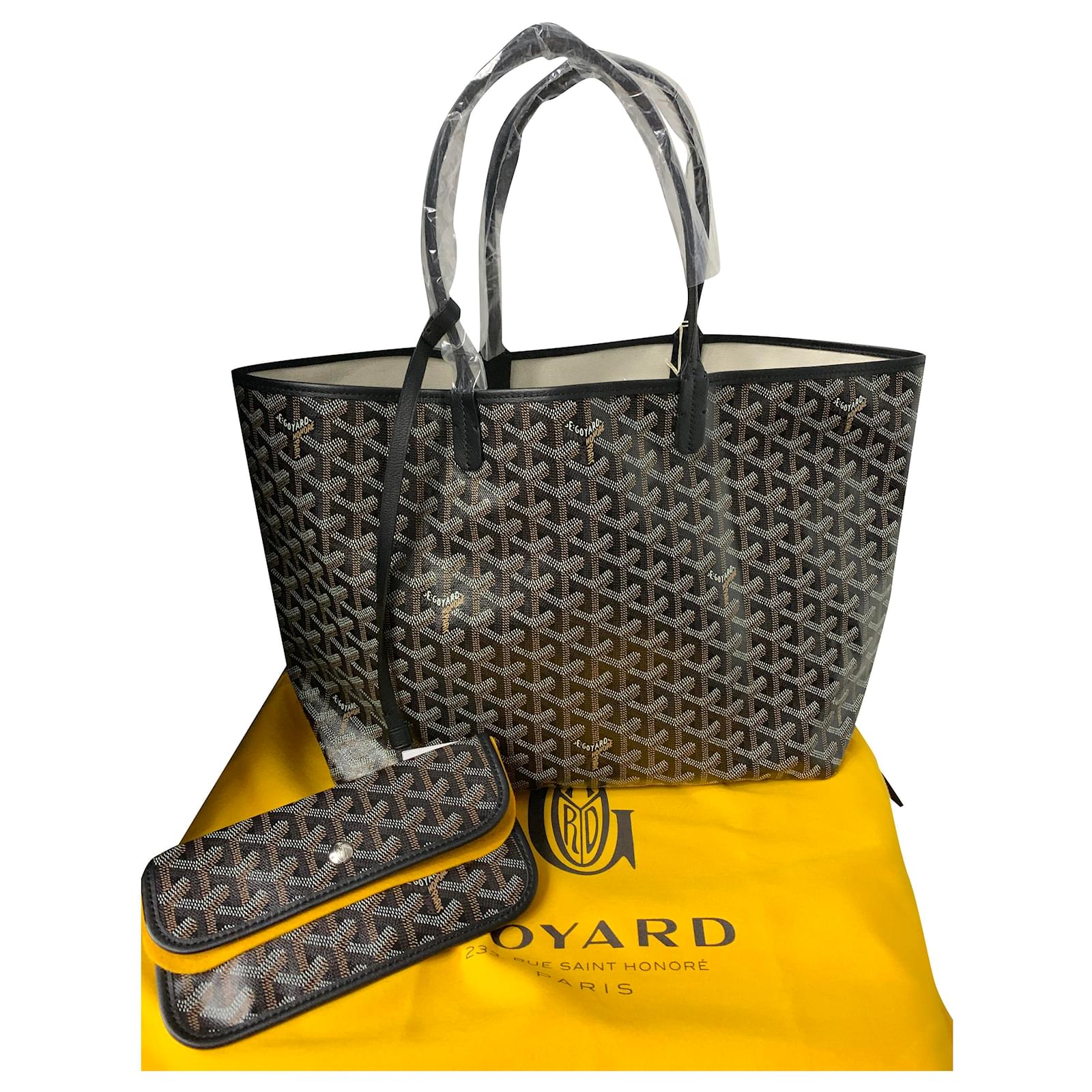 Goyard Saint Louis Saint Louis PM Leder Schwarz ref.197181 Joli Closet