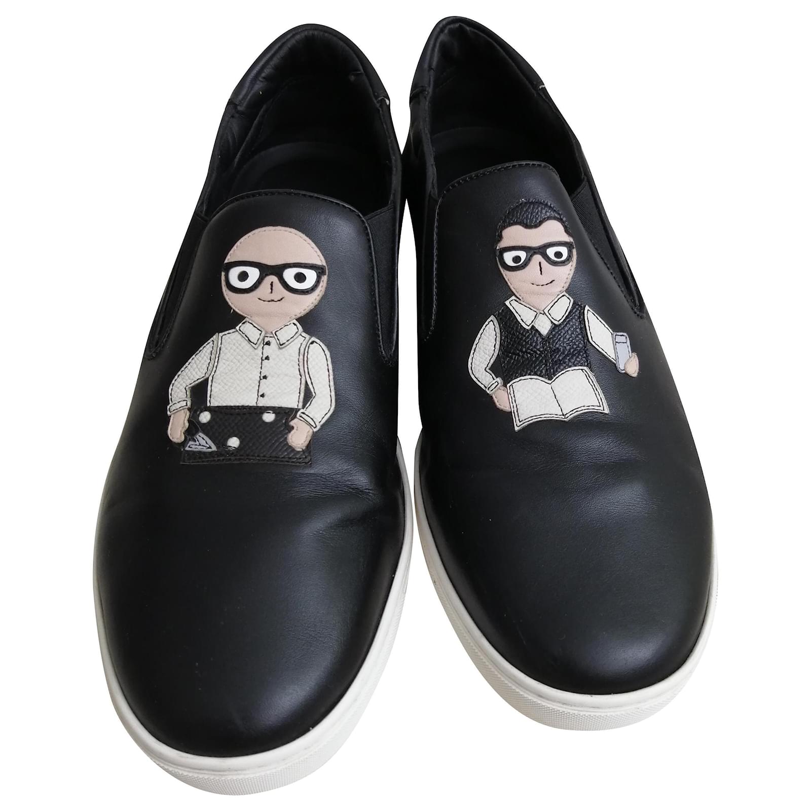 Dolce & Gabbana Sneakers Black Leather ref.197333 - Joli Closet