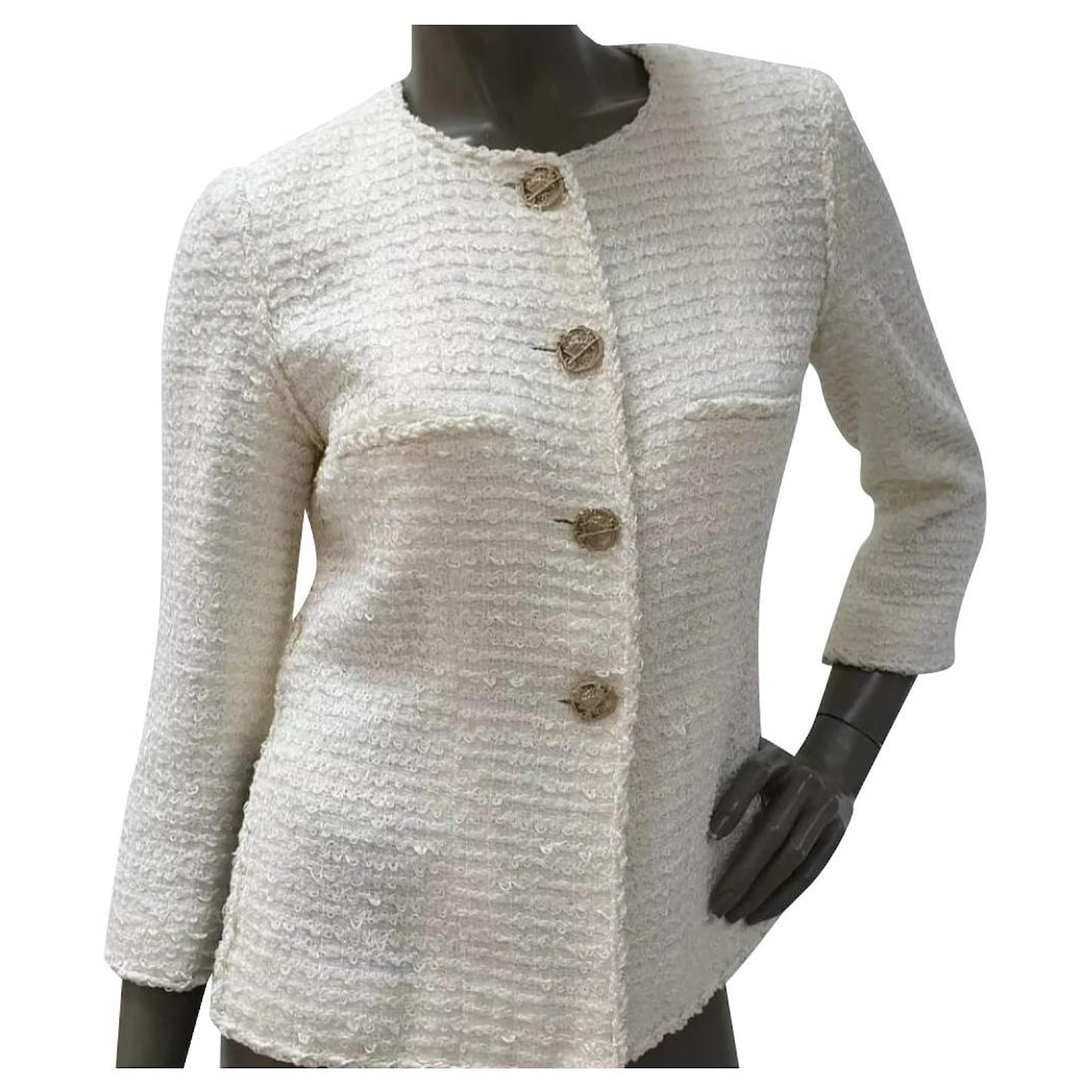 ivory tweed jacket